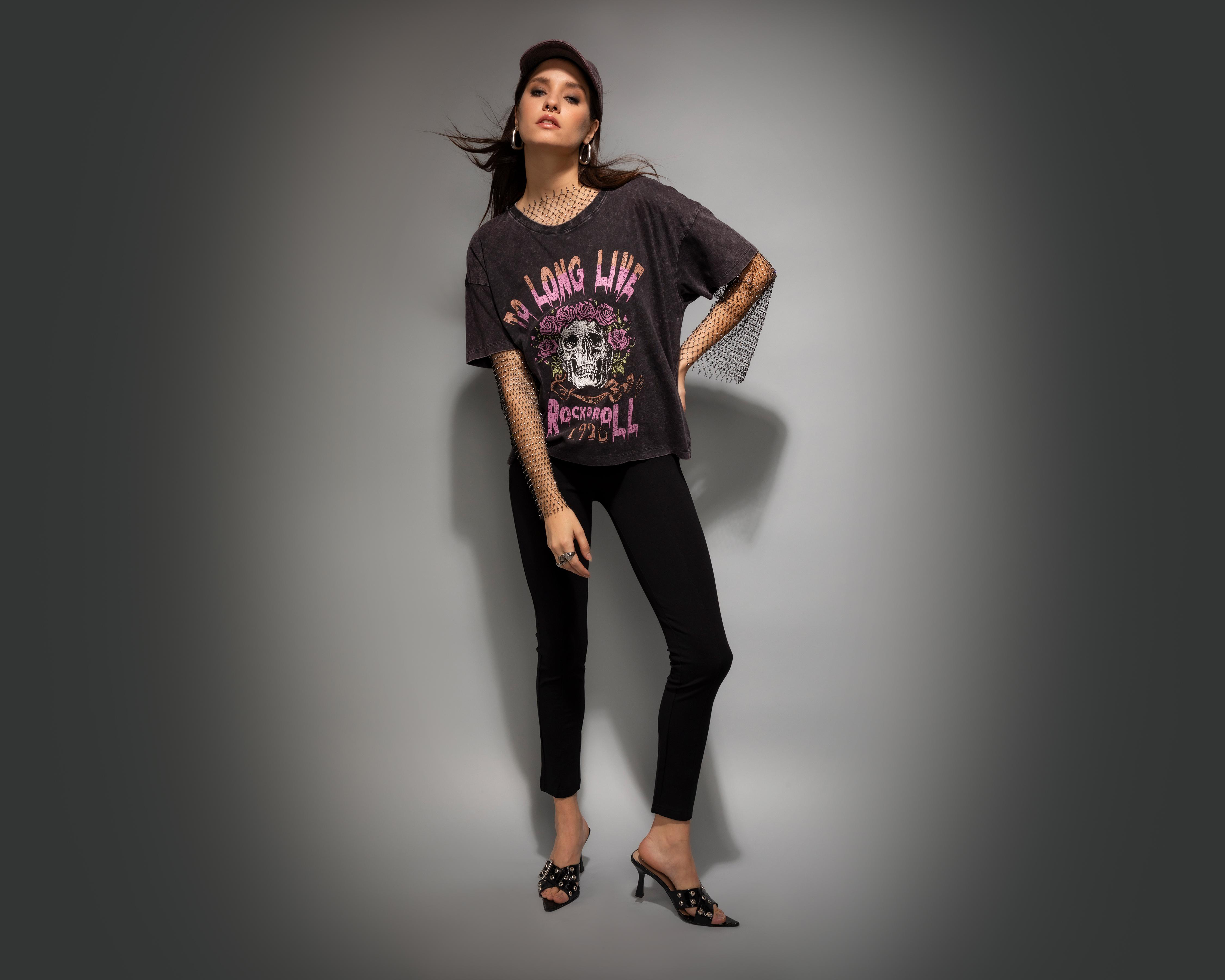 Foto 2 pulgar | Leggings Negros Strona Juveniles