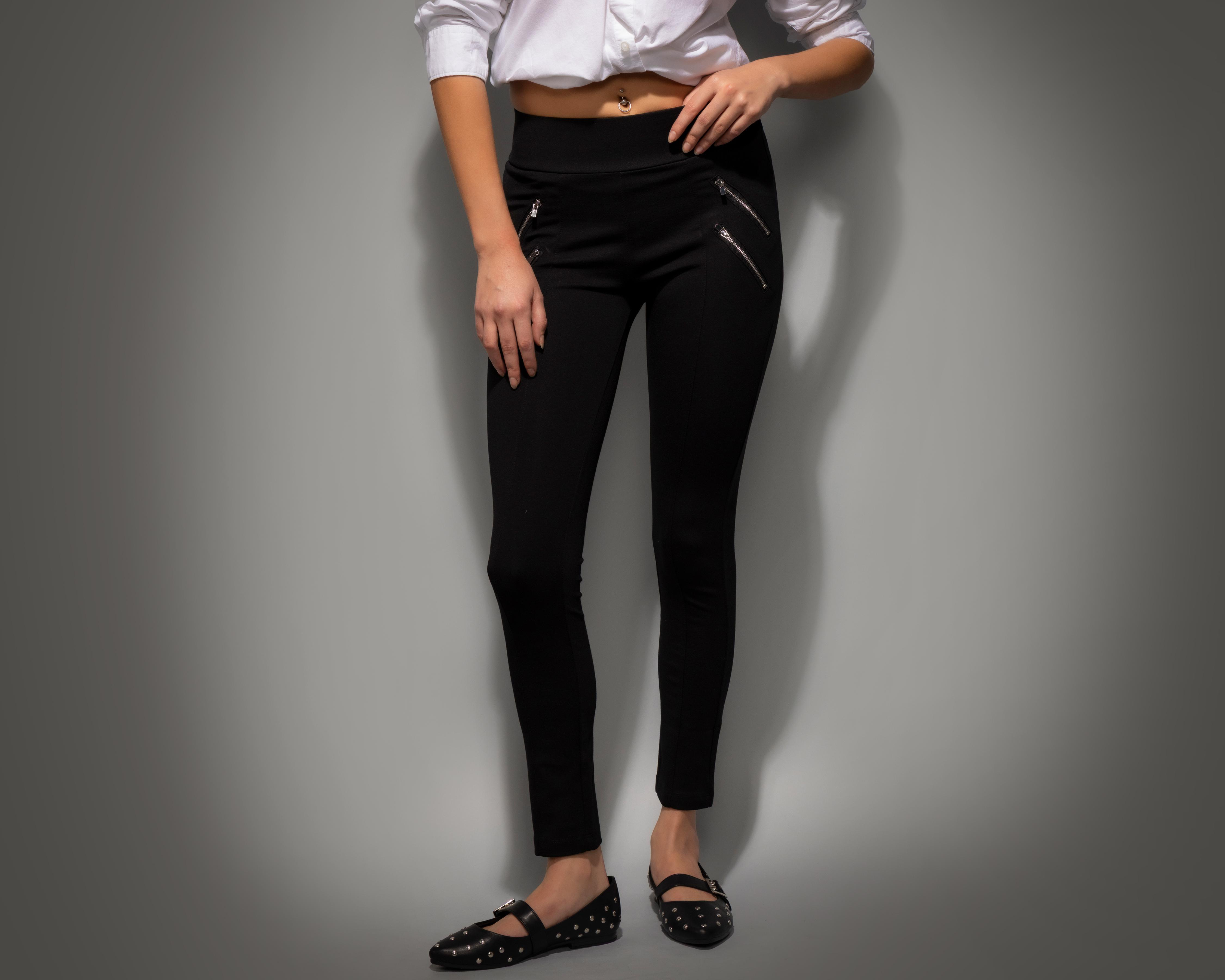 Foto 2 | Leggings Negros Strona para Mujer