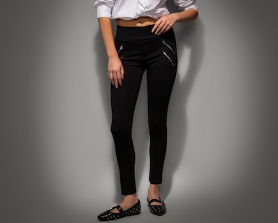 Foto 2 | Leggings Negros Strona para Mujer