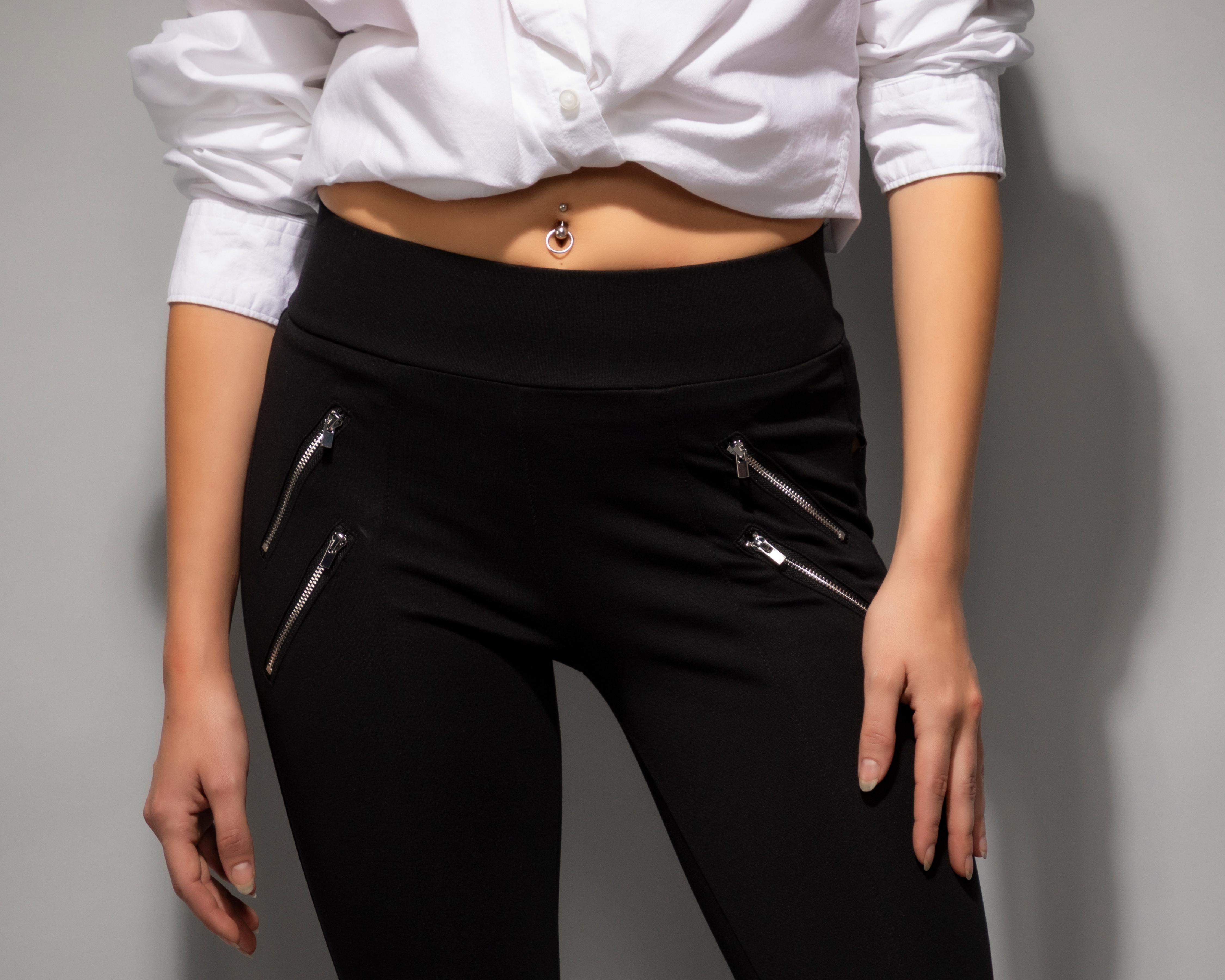 Foto 4 | Leggings Negros Strona para Mujer