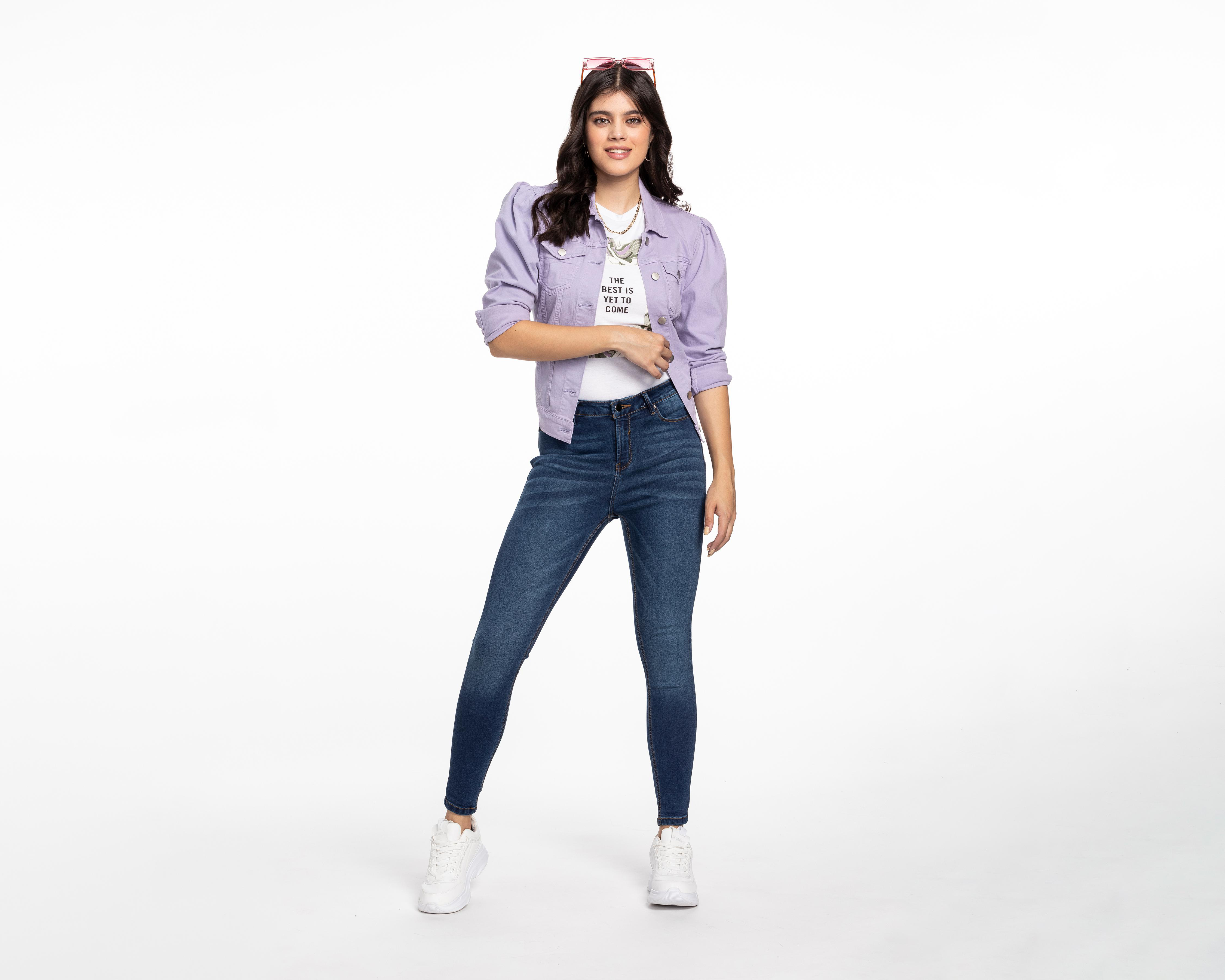 Foto 3 pulgar | Jeans Skinny Refill para Mujer