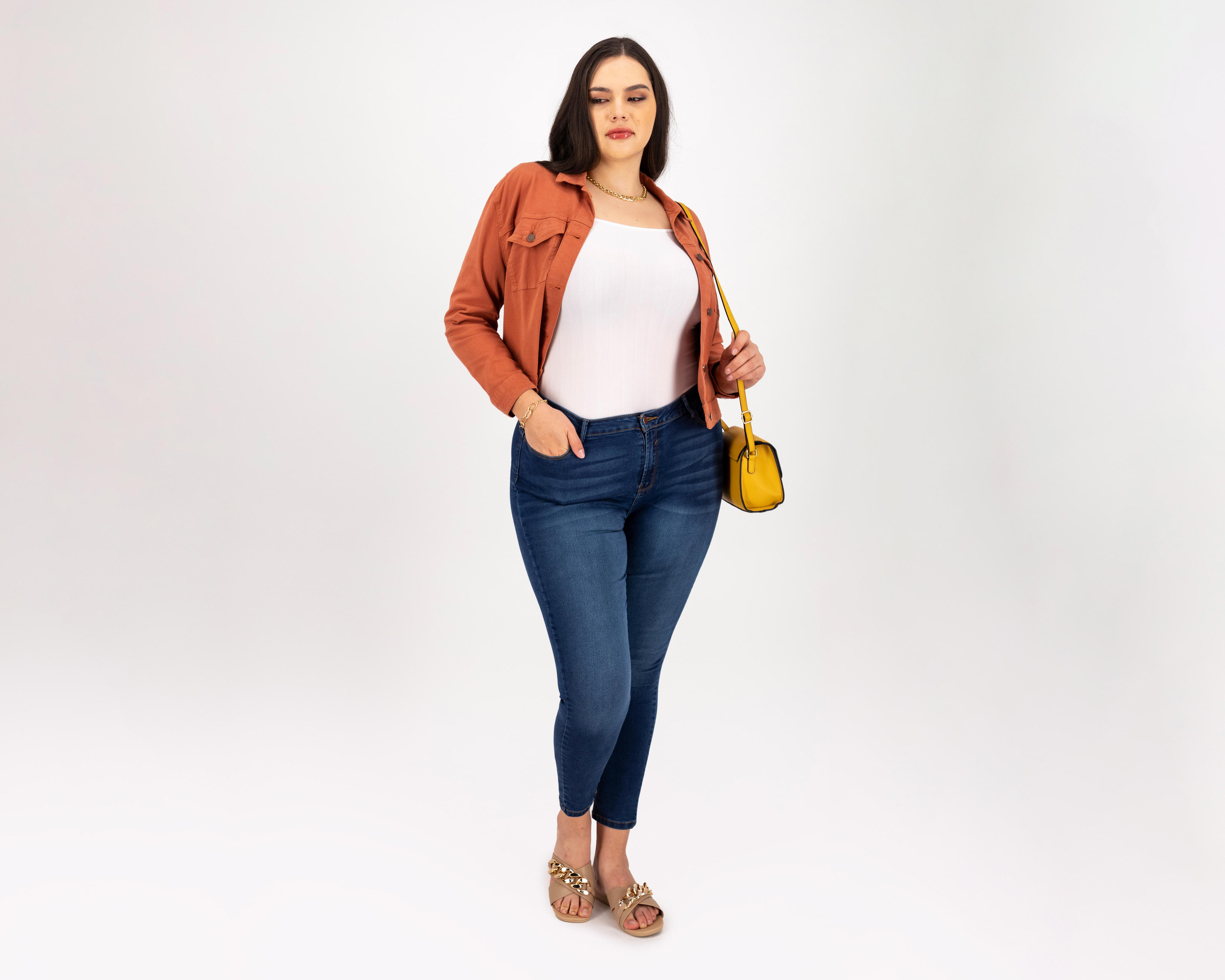 Foto 6 pulgar | Jeans Skinny Refill para Mujer