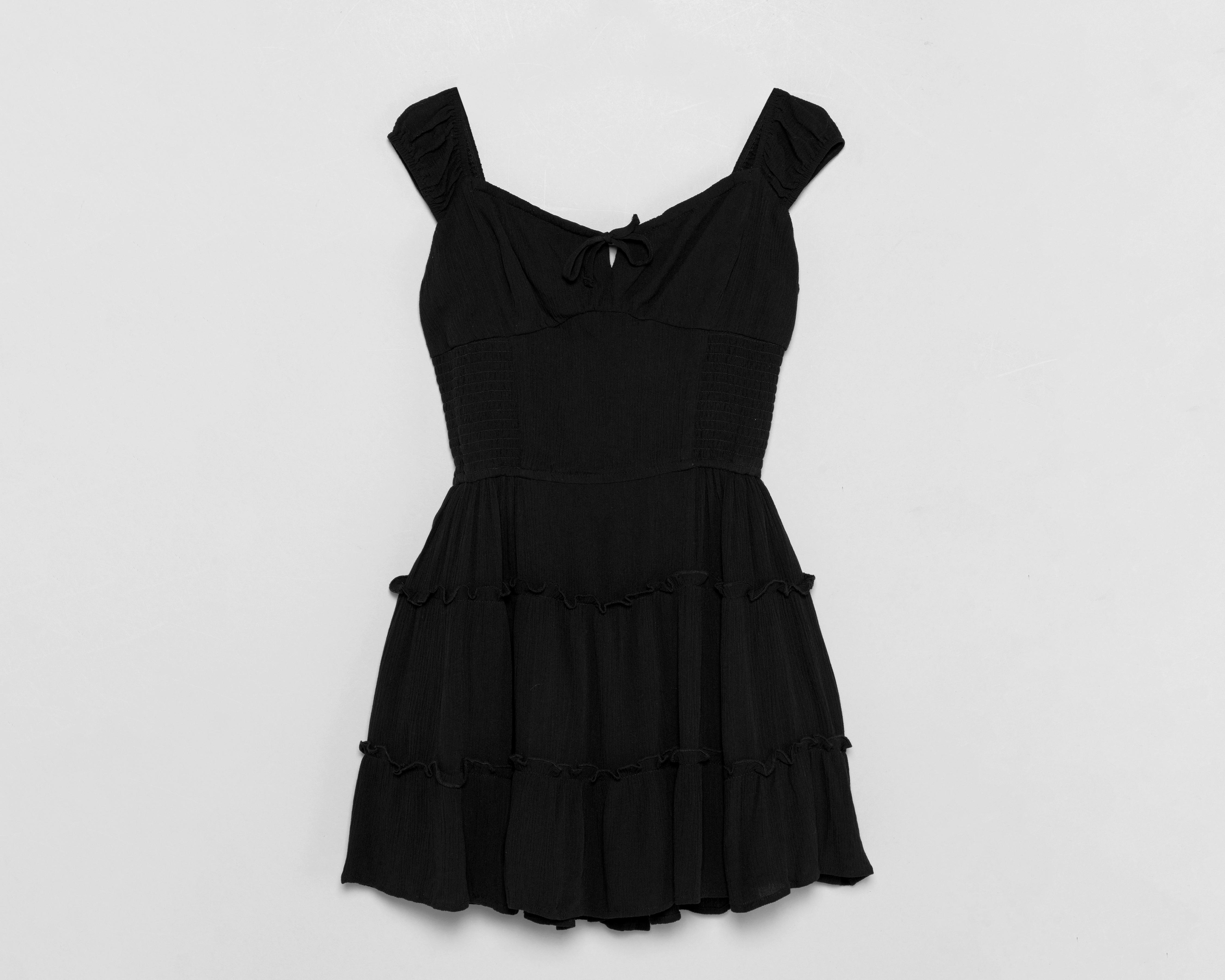 Foto 2 pulgar | Vestido Casual 18 Forever Negro de Tirantes para Mujer