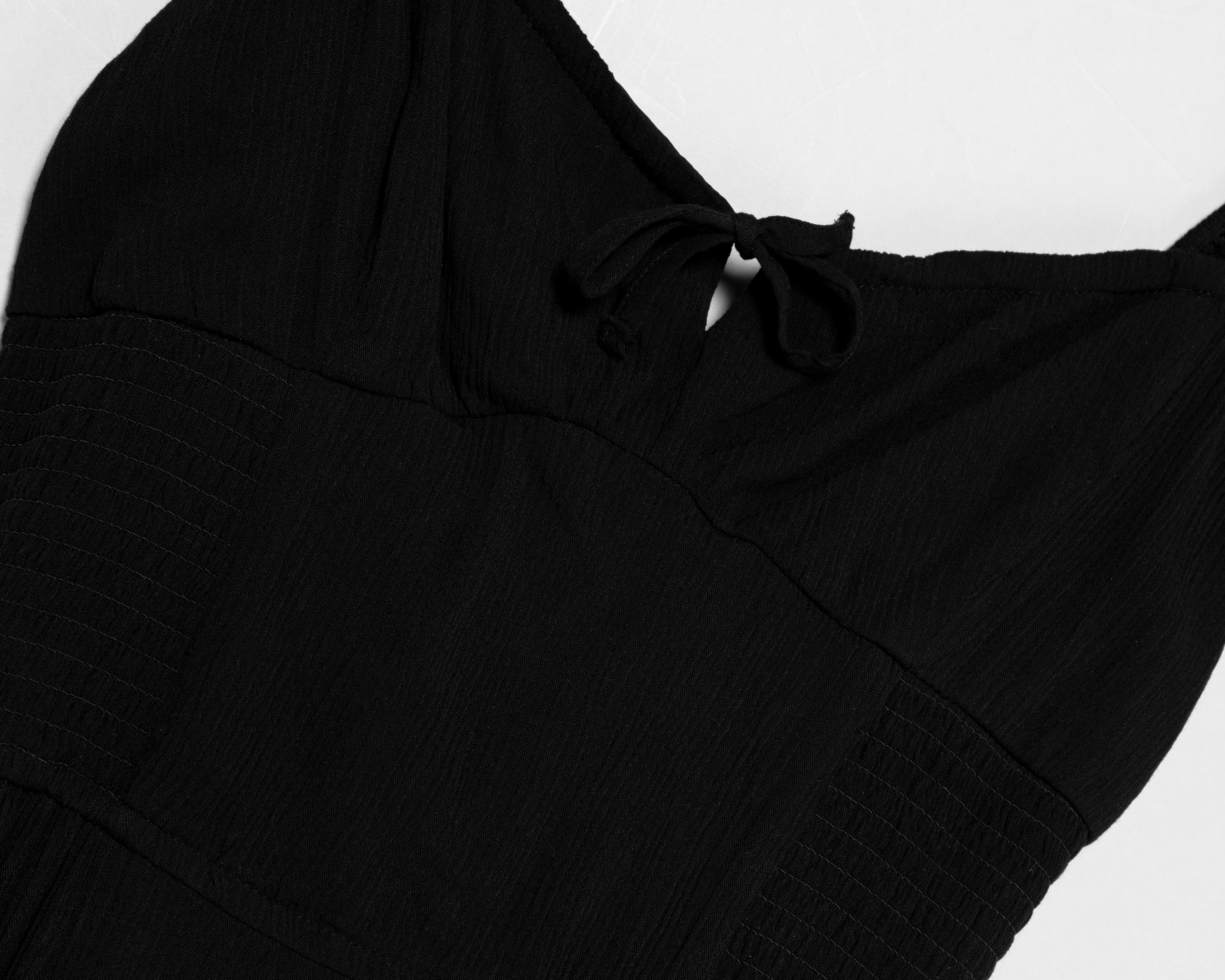 Foto 4 pulgar | Vestido Casual 18 Forever Negro de Tirantes para Mujer