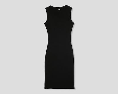 Foto 2 | Vestido Casual Bebe Midi Negro sin Mangas Juvenil
