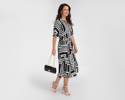 Foto 2 | Vestido Formal Sahara Midi Estampado para Mujer