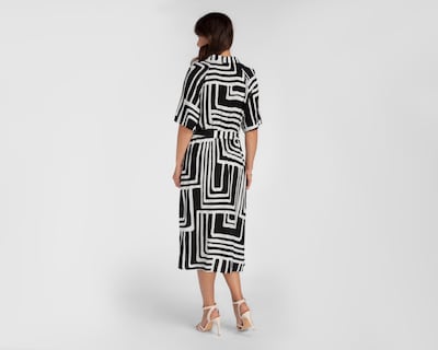 Foto 3 | Vestido Formal Sahara Midi Estampado para Mujer
