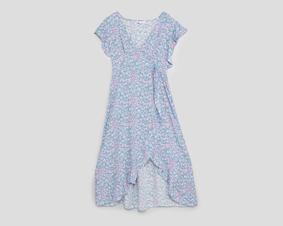 Foto 1 | Vestido Casual Lady Sun Escote Cruzado con Manga Corta para Mujer