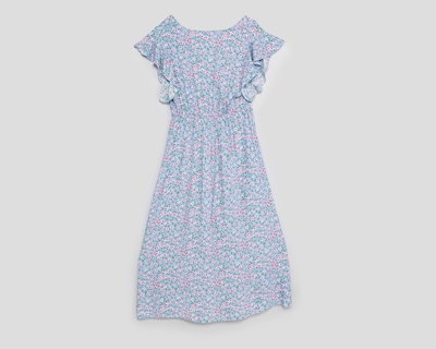 Foto 2 | Vestido Casual Lady Sun Escote Cruzado con Manga Corta para Mujer