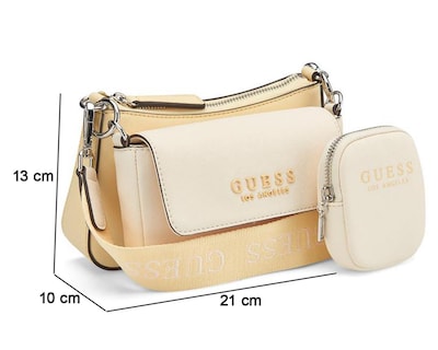 Foto 5 | Bolsa Cruzada Guess Abbie con Monedero