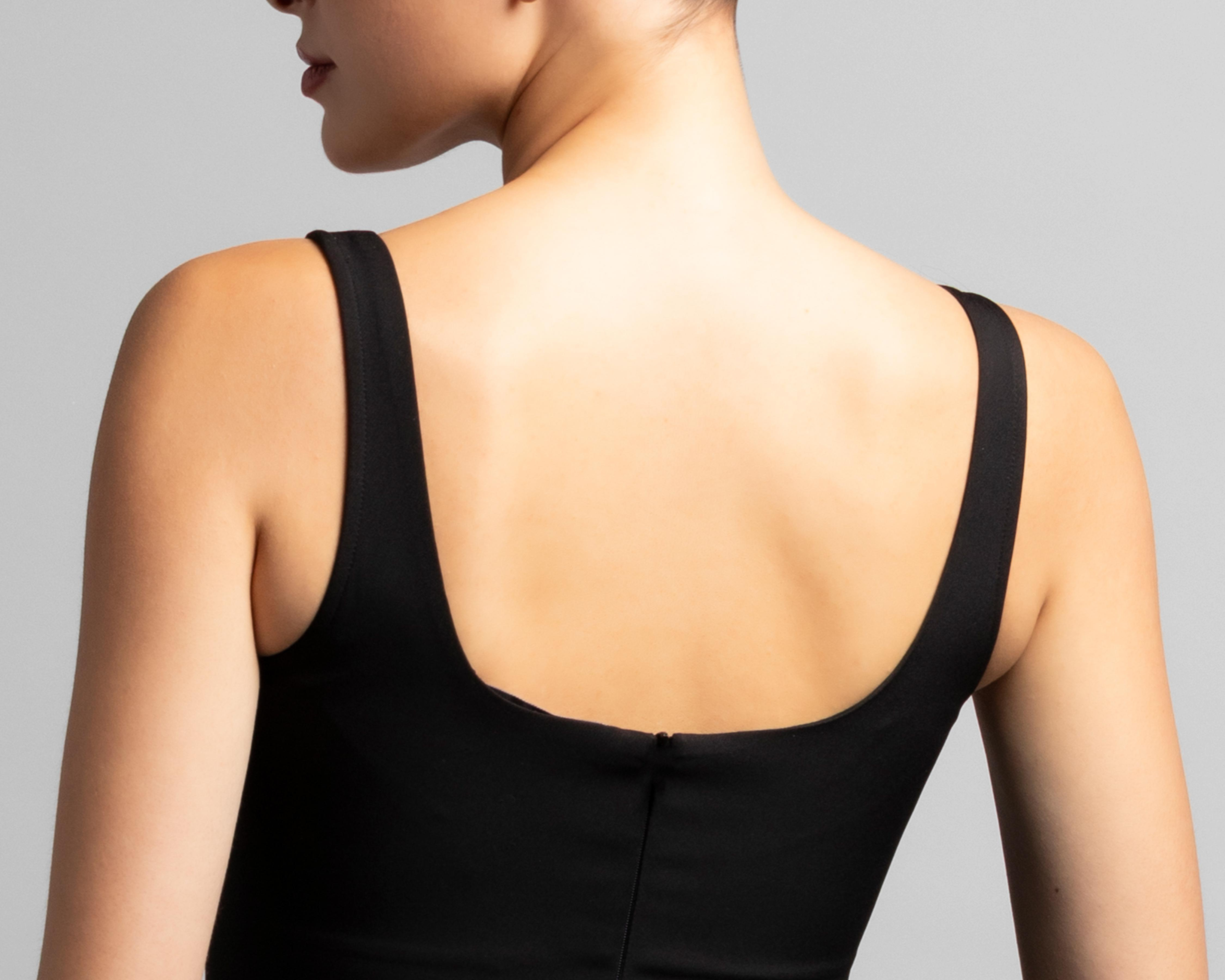Foto 5 | Vestido de Fiesta Strona Negro de Tirantes Corto para Mujer