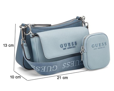 Foto 5 | Bolsa Cruzada Guess Abbie con Monedero