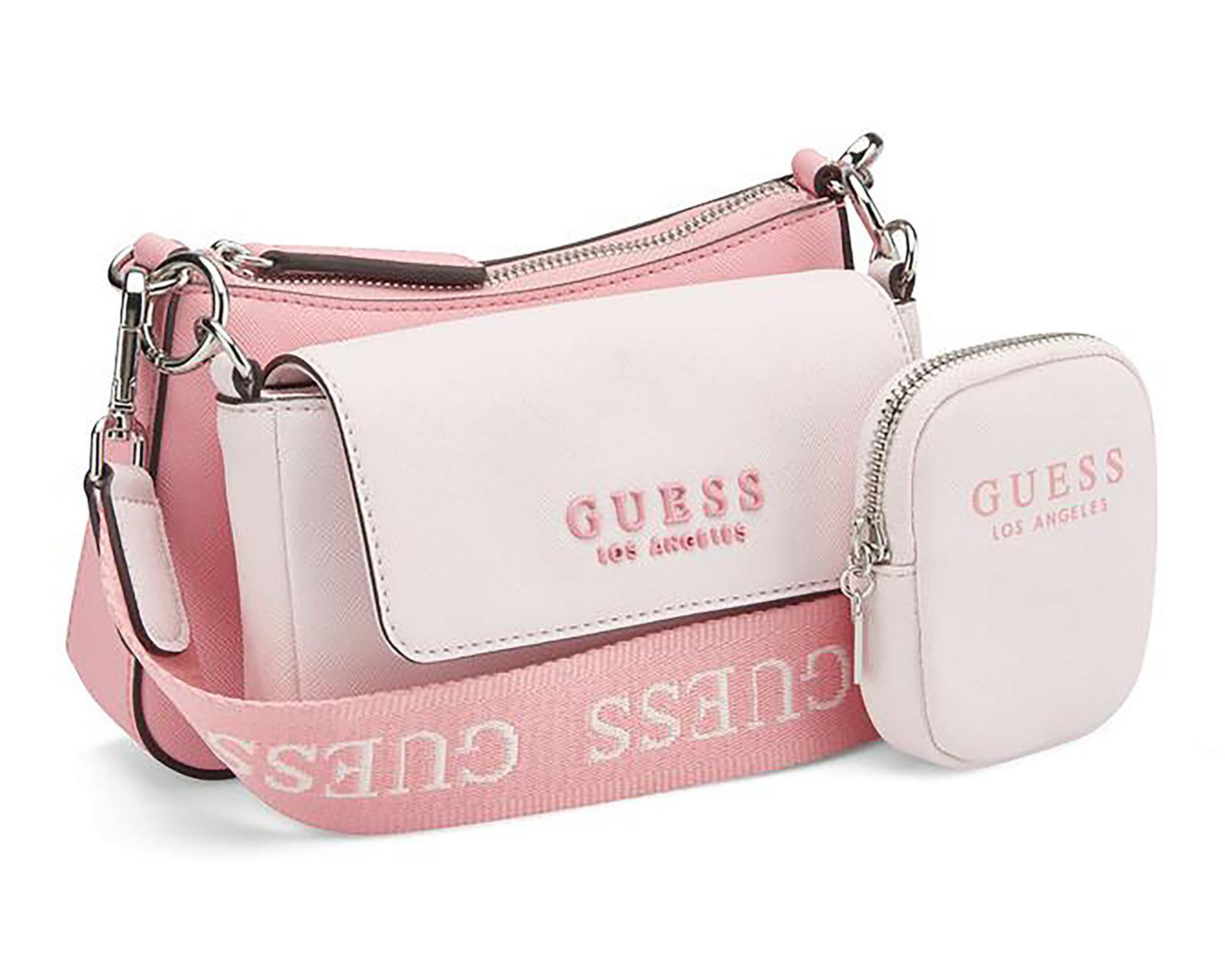 Foto 3 pulgar | Bolsa Cruzada Guess Abbie con Monedero