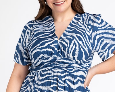 Foto 4 | Vestido Casual Lady Sun Midi Azul para Mujer