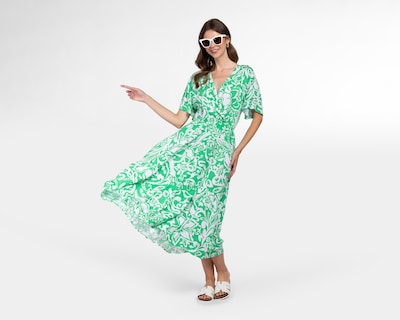 Foto 2 | Vestido Lady Sun Casual Verde Floral para Mujer