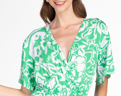 Foto 4 | Vestido Lady Sun Casual Verde Floral para Mujer