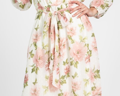 Foto 5 | Vestido Casual Sahara Floral Cuello V Manga Larga para Mujer