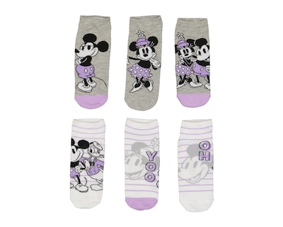 Foto 1 | Calcetas Cortas Disney Minnie Mouse para Mujer 6 Pares