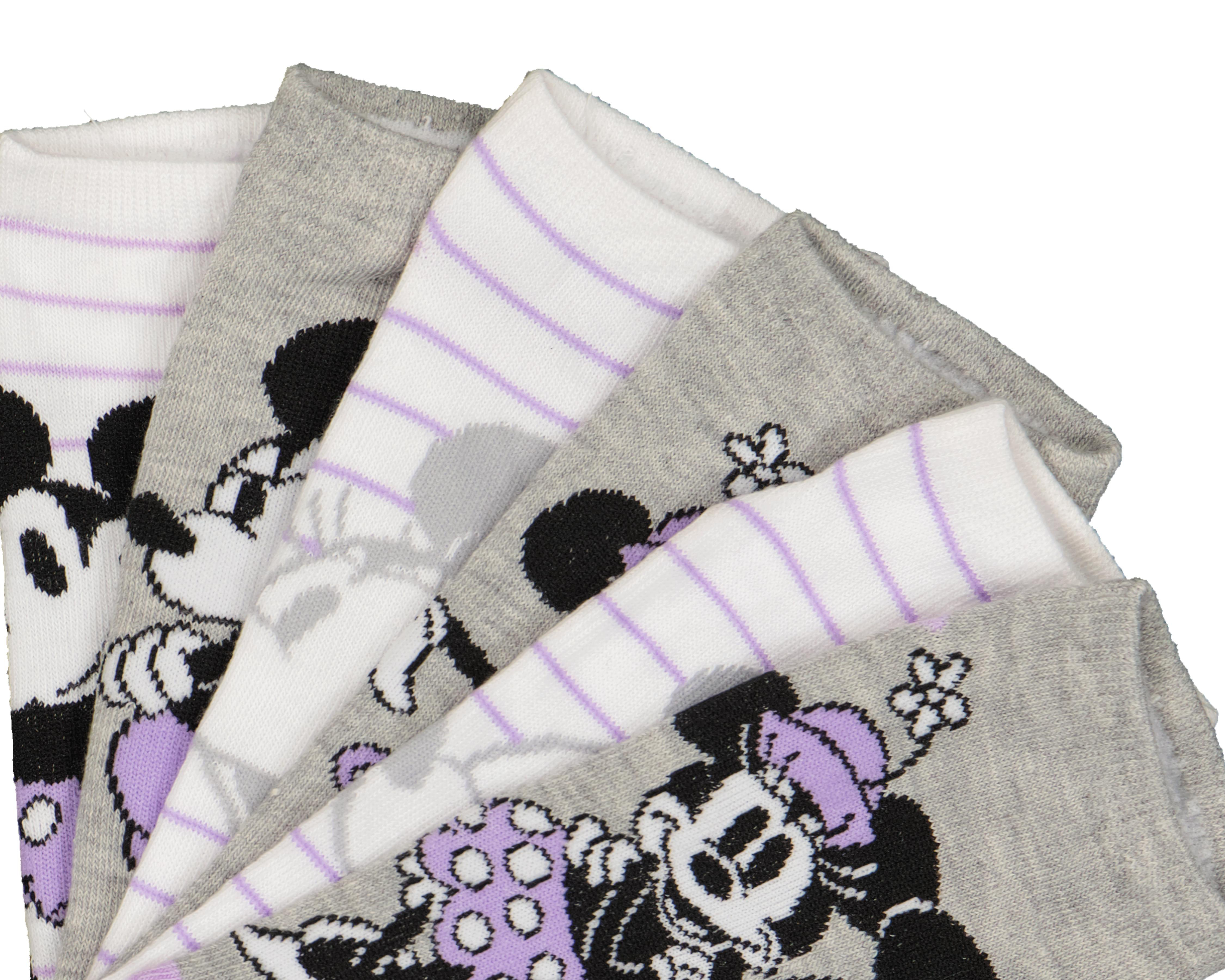 Foto 3 pulgar | Calcetas Cortas Disney Minnie Mouse para Mujer 6 Pares