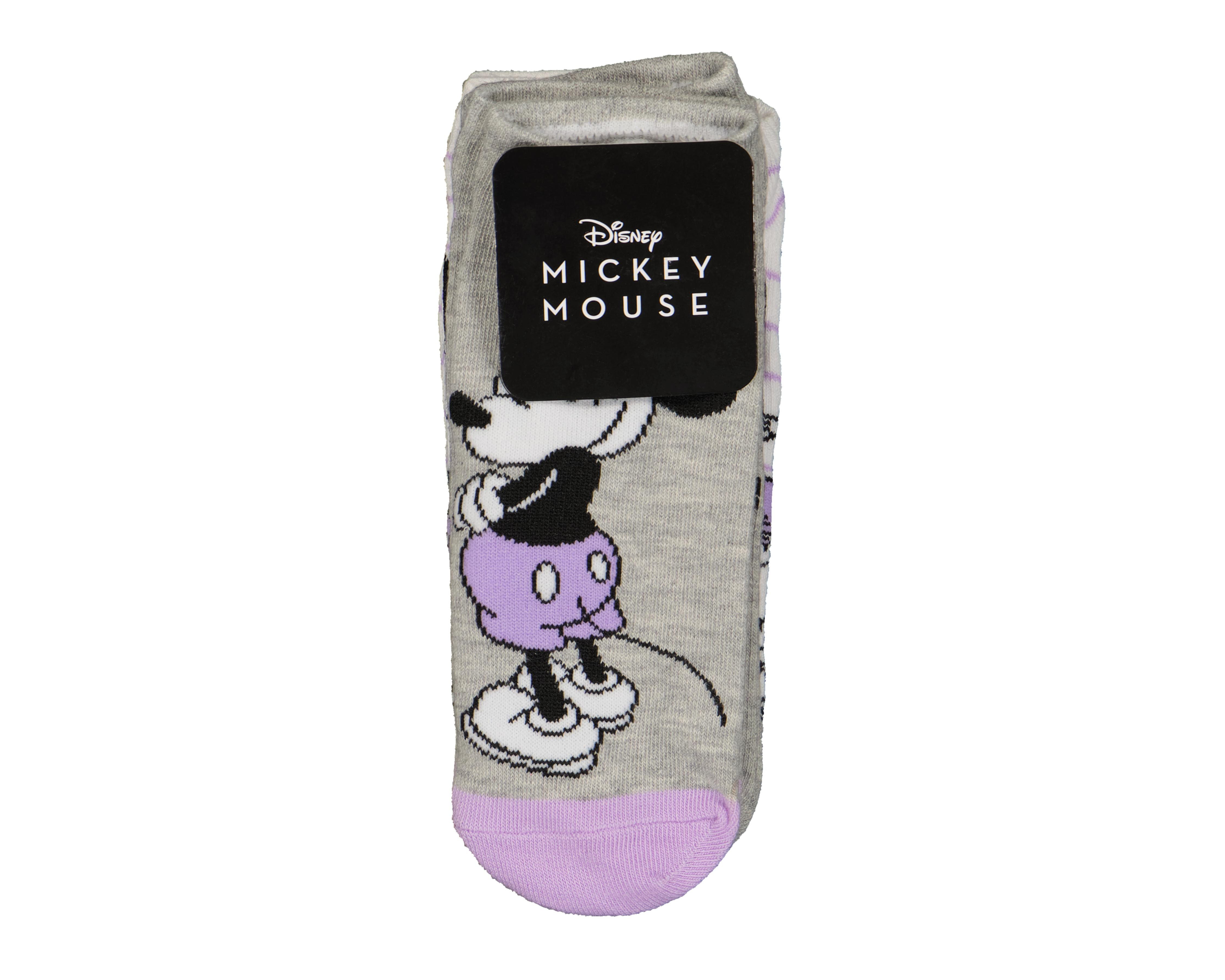 Foto 4 pulgar | Calcetas Cortas Disney Minnie Mouse para Mujer 6 Pares