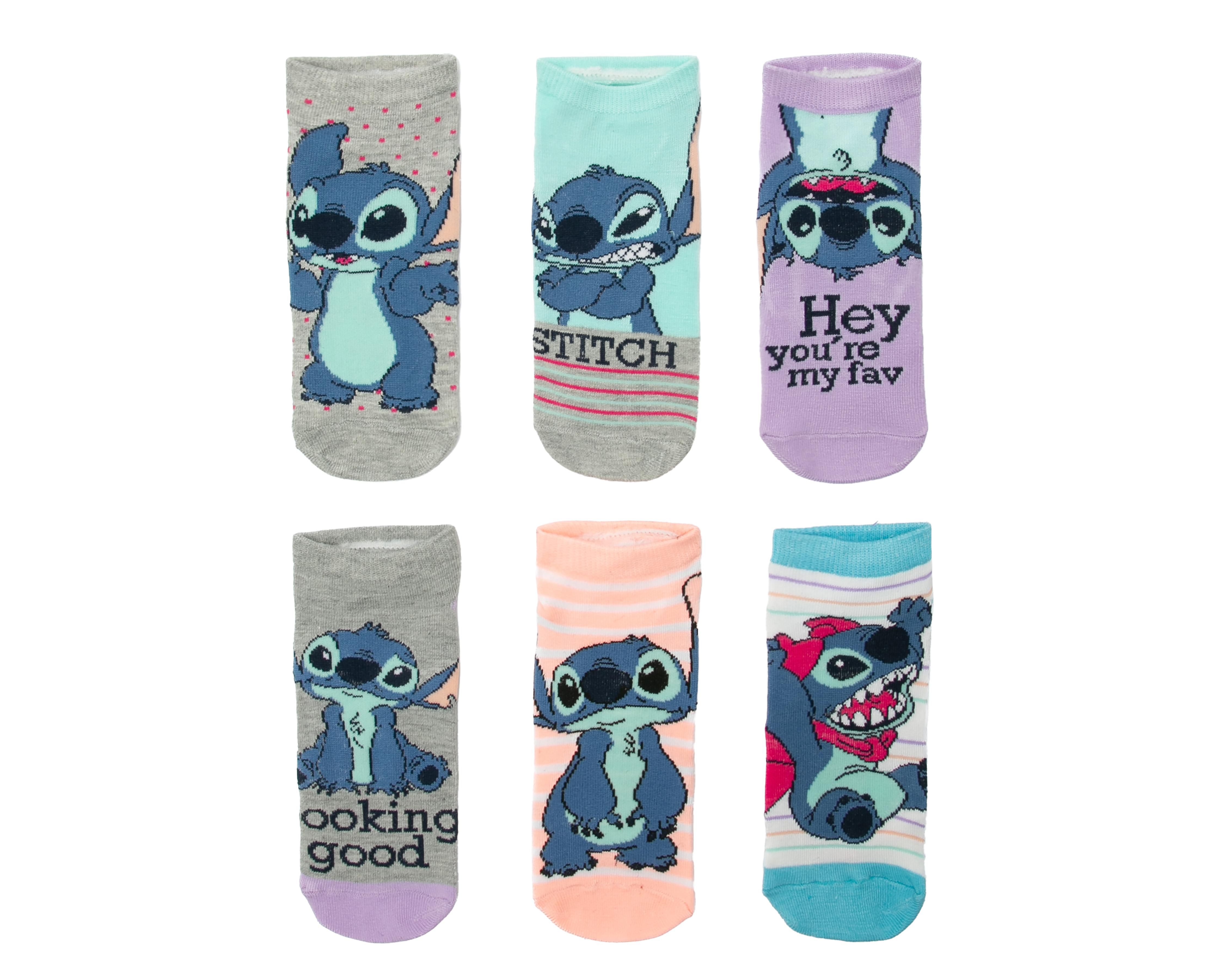 Foto 1 | Calcetas Disney Lilo & Stitch para Mujer 6 Pares