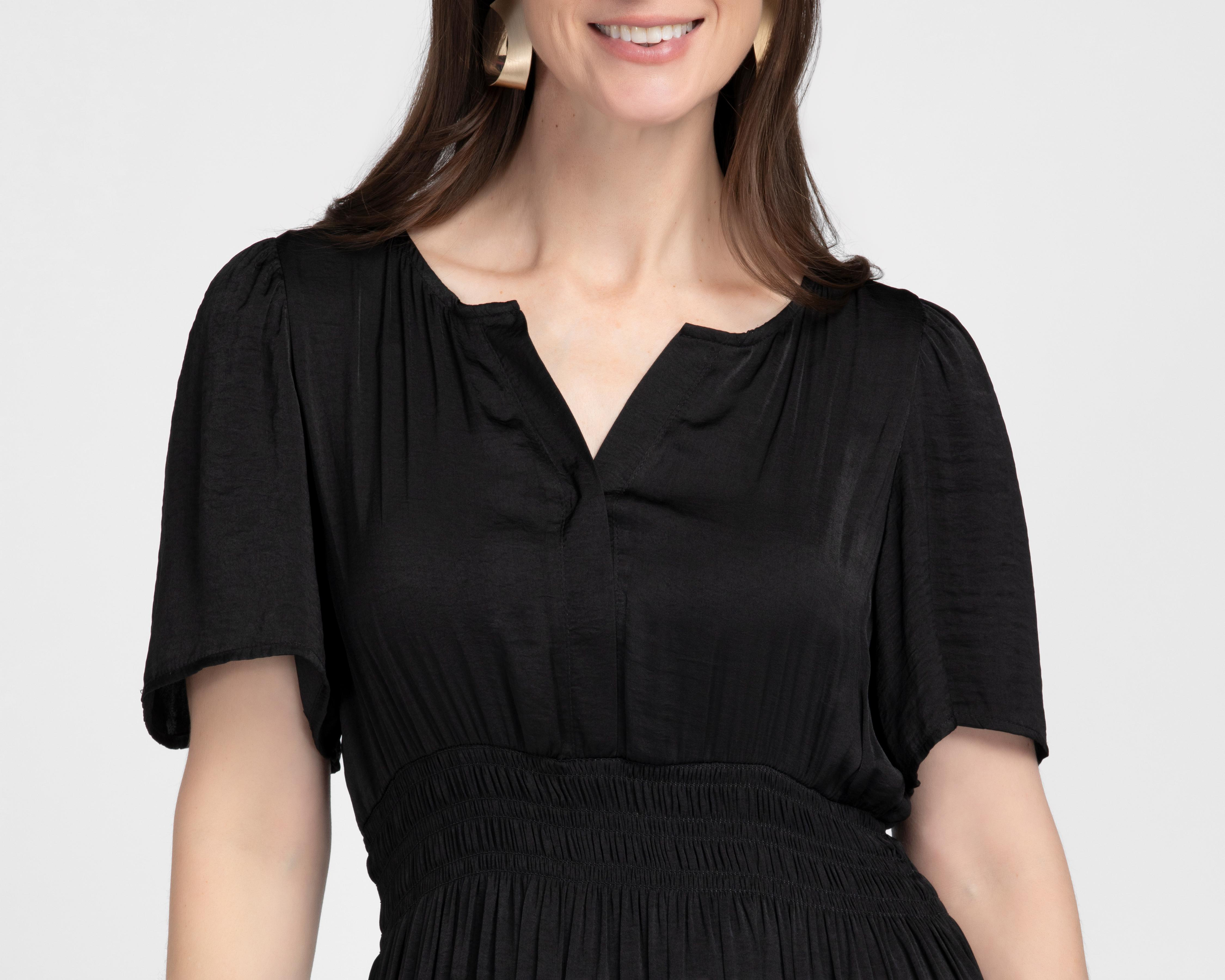 Foto 4 | Vestido Casual Sahara Negro Midi para Mujer