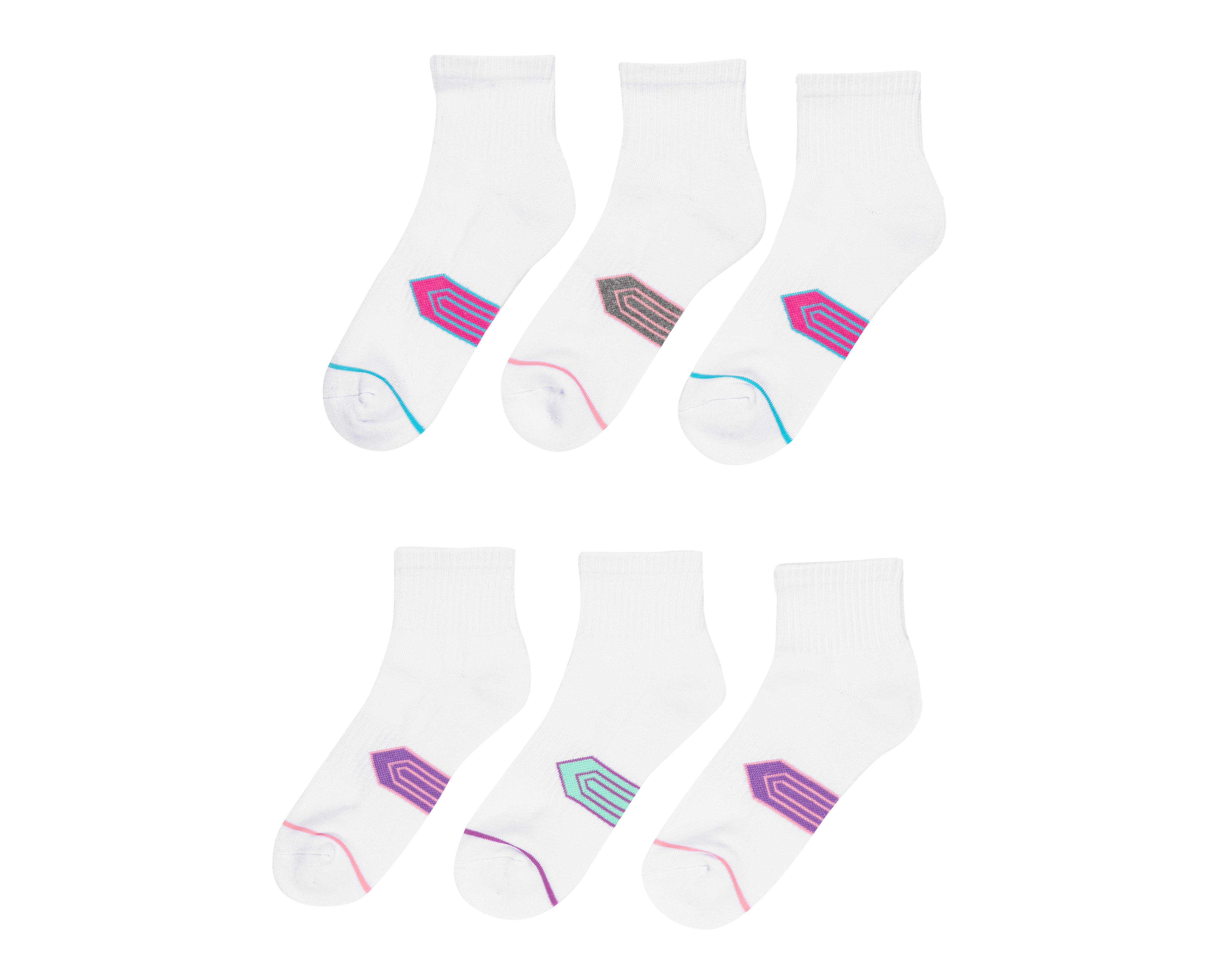 Foto 2 pulgar | Calcetas Deportivas Sportline para Mujer 6 Pares