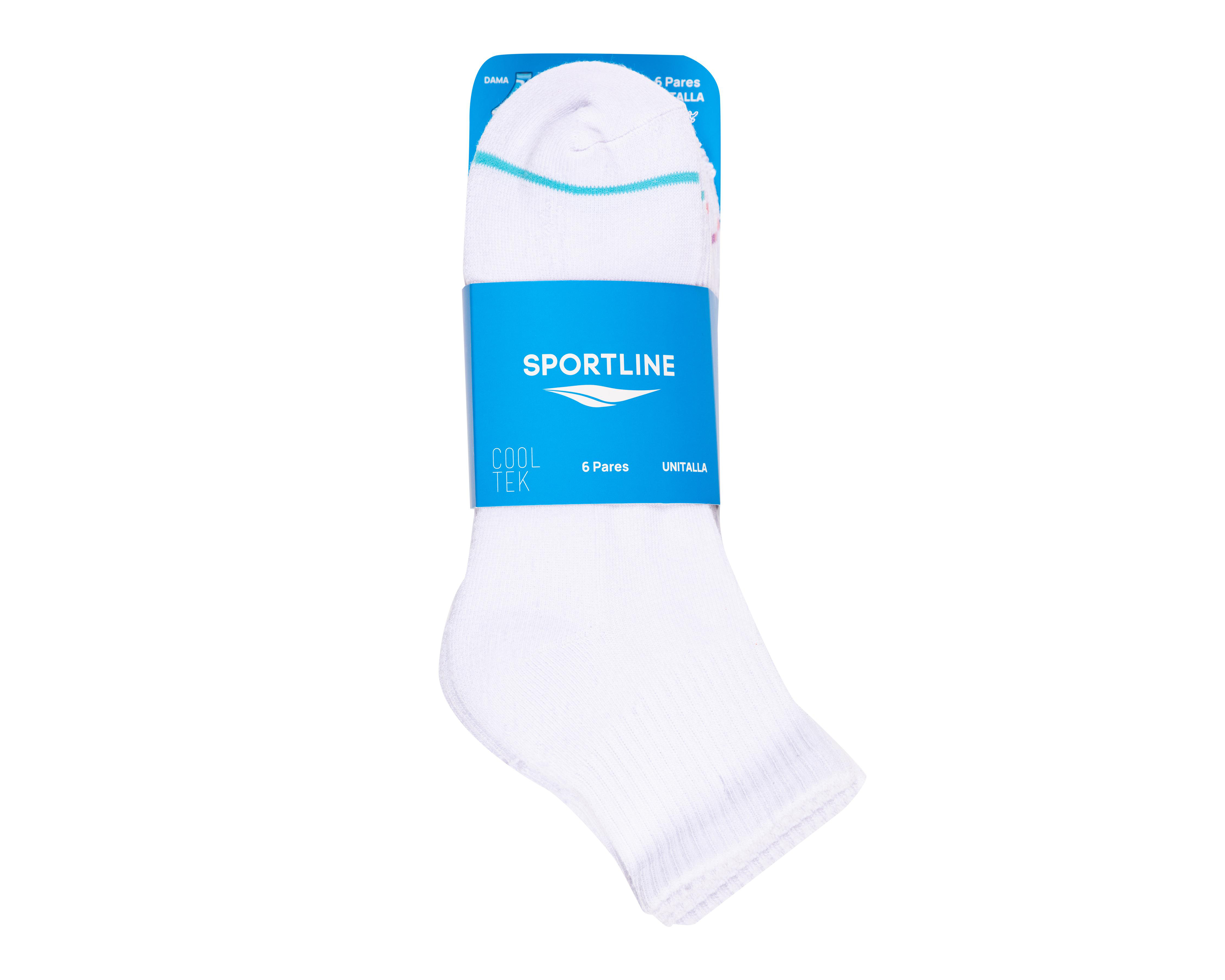 Foto 4 pulgar | Calcetas Deportivas Sportline para Mujer 6 Pares