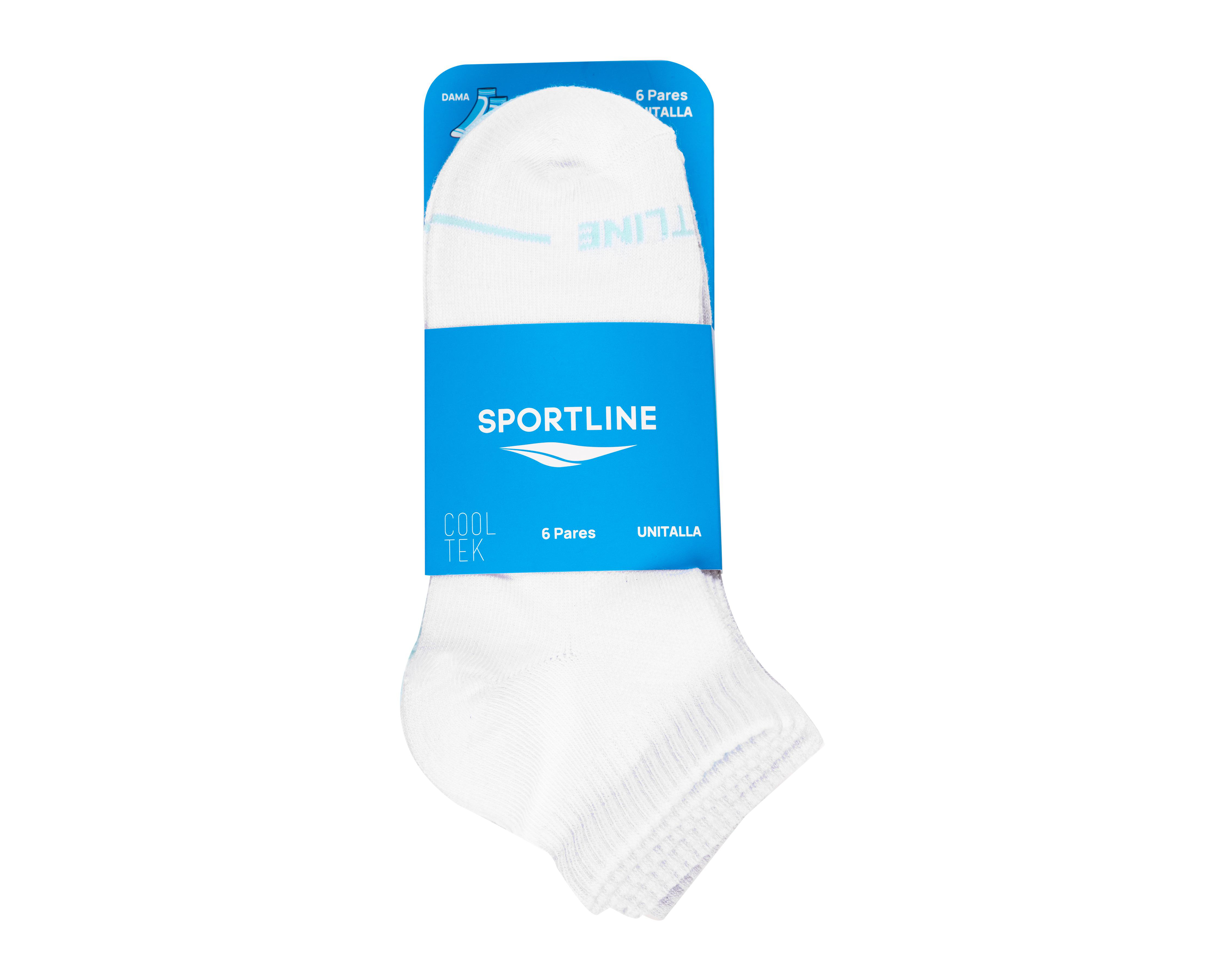 Foto 4 pulgar | Calcetas Deportivas Sportline para Mujer 6 Pares