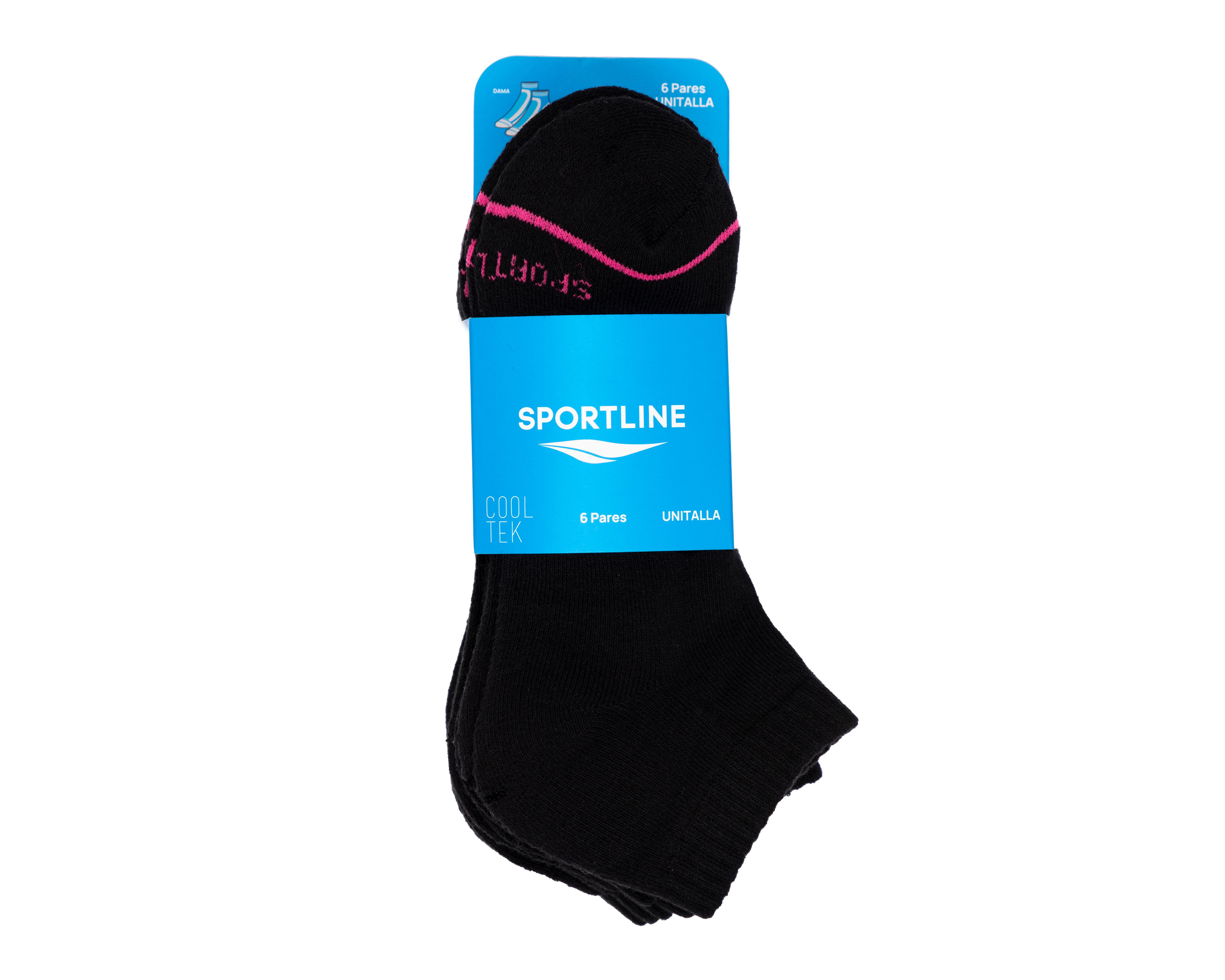 Foto 4 pulgar | Calcetas Deportivas Sportline para Mujer 6 Pares