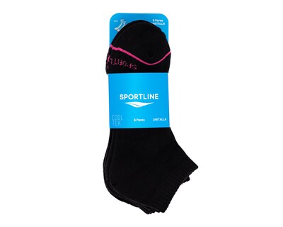 Foto 3 | Calcetas Deportivas Sportline para Mujer 6 Pares