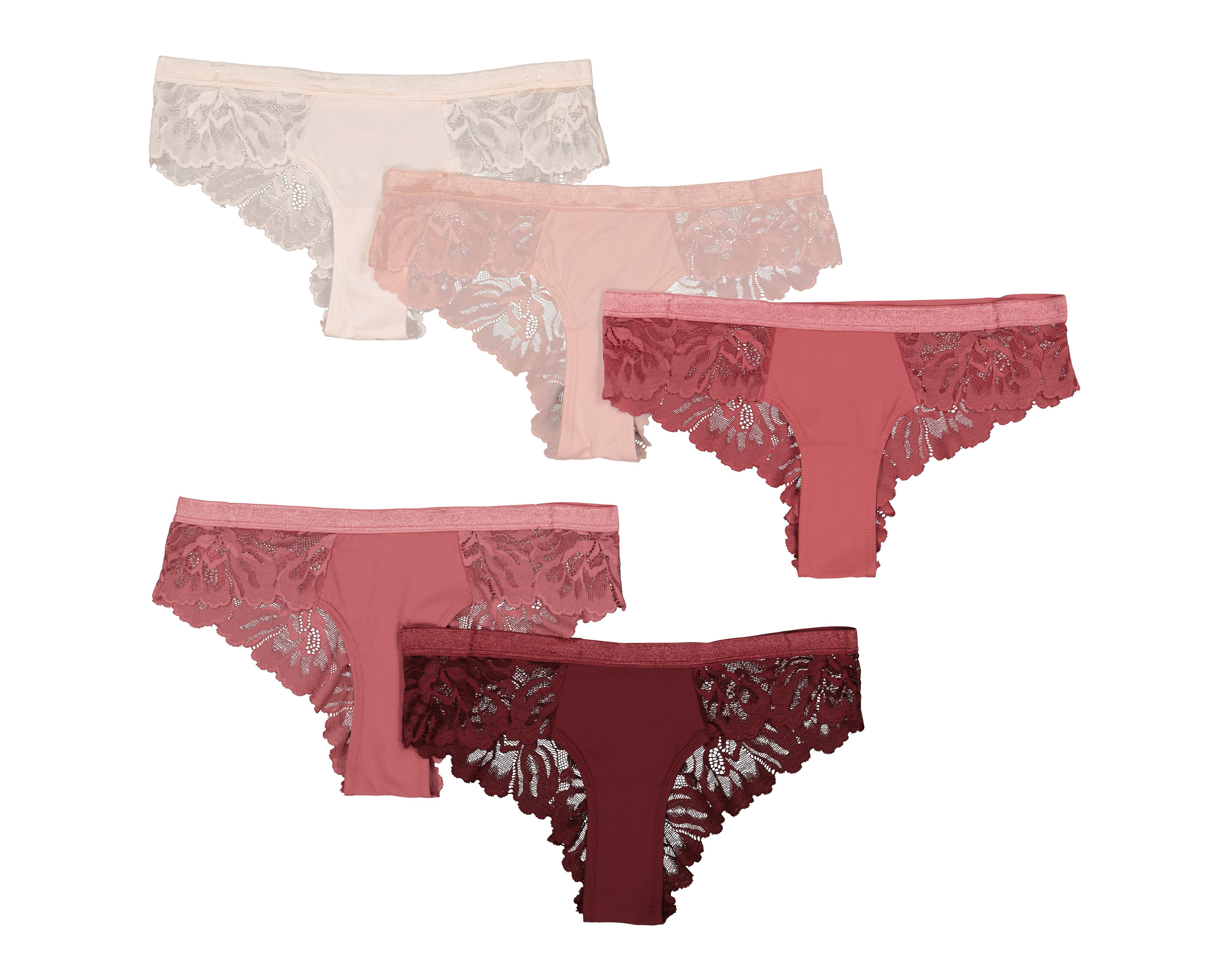 Bikini Eva tu Estilo Íntimo con Encaje para Mujer 5 Piezas