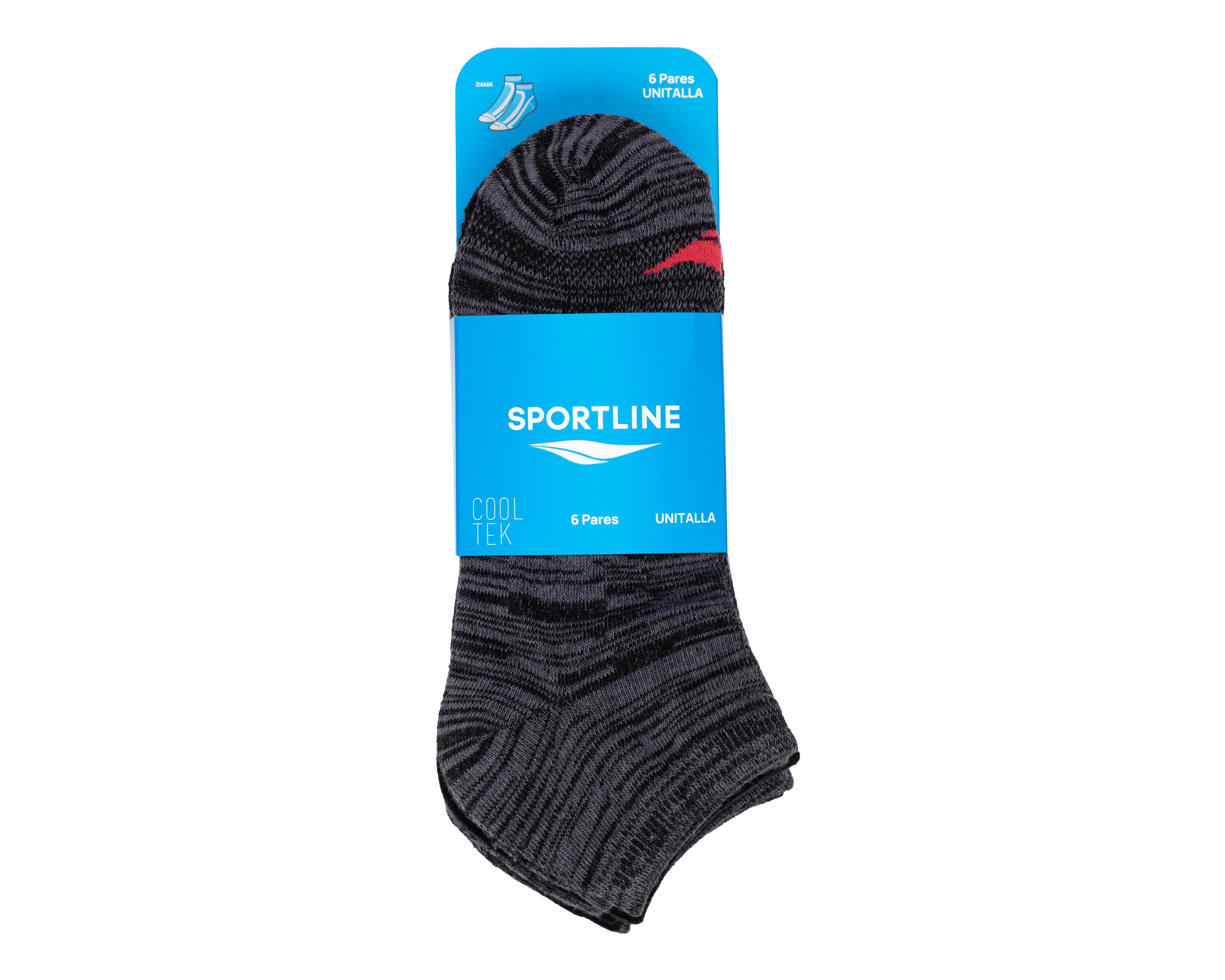 Foto 4 pulgar | Calcetines Deportivos Sportline para Mujer 6 Pares