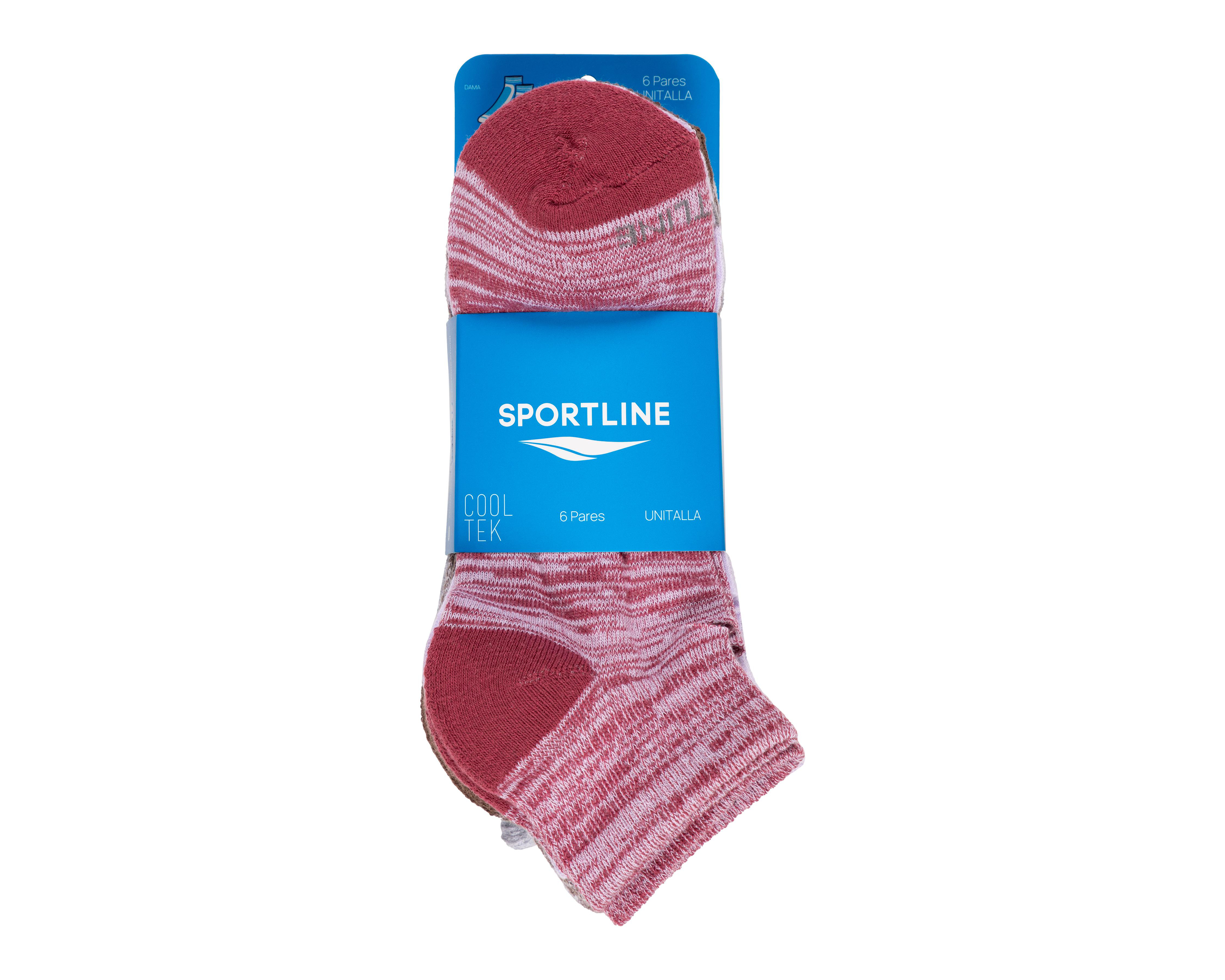 Foto 4 pulgar | Calcetas Deportivas Sportline para Mujer 6 Pares