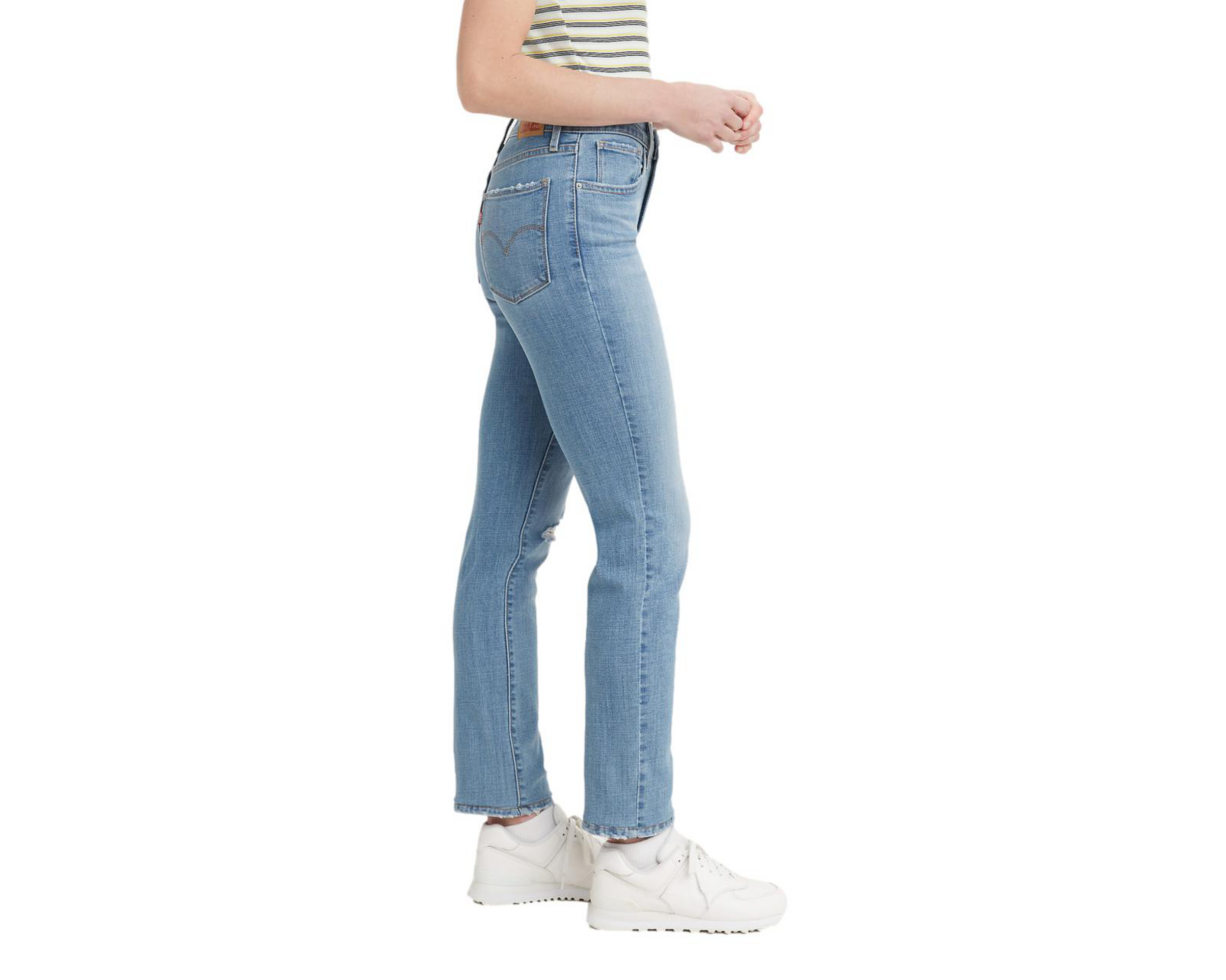 Foto 3 pulgar | Jeans Levi's 724 Straight Fit con Destrucciones