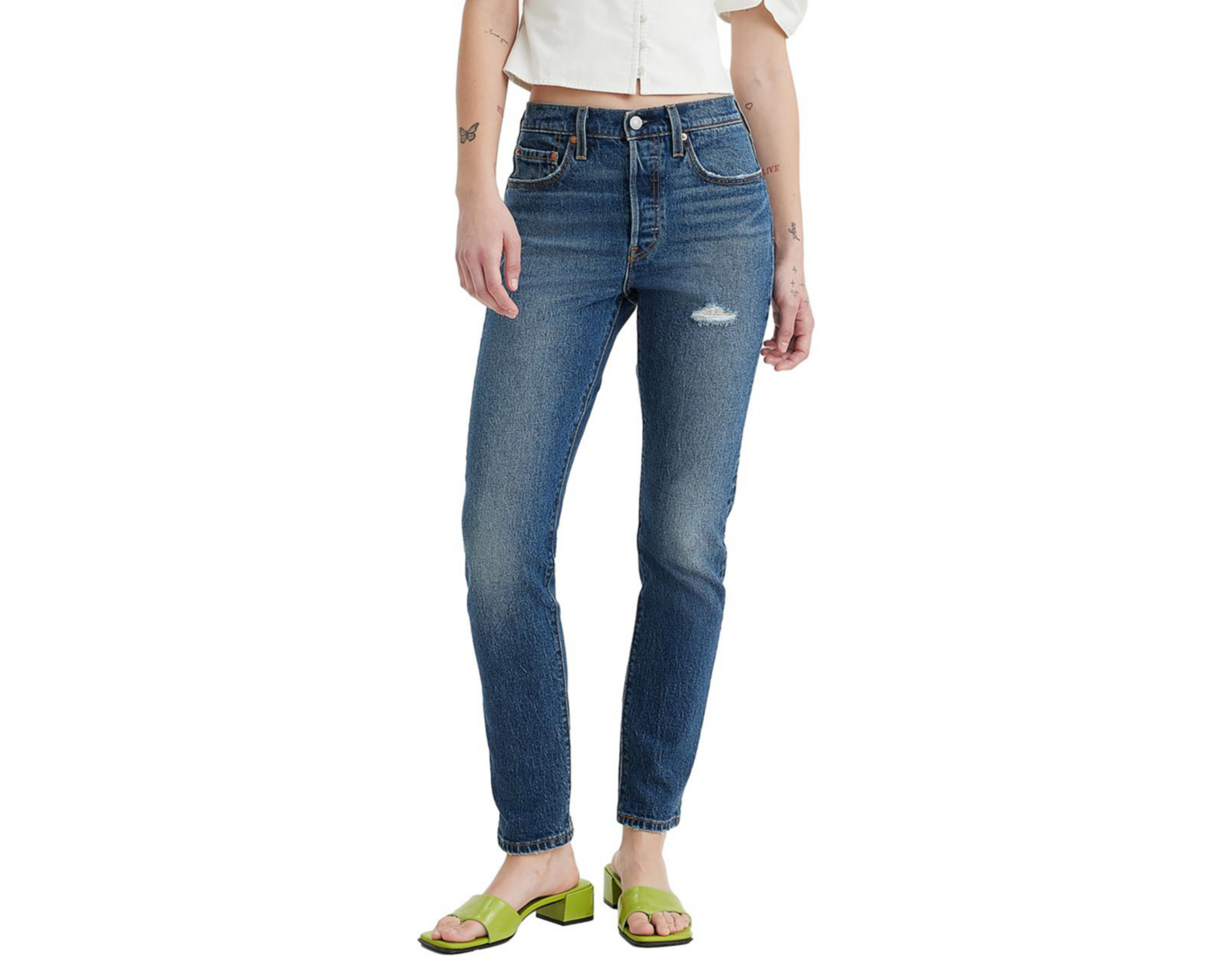 Jeans Levi's 501 Skinny con Destrucciones