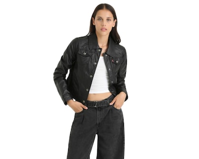 Foto 5 | Chamarra Levi's con Botones Negra