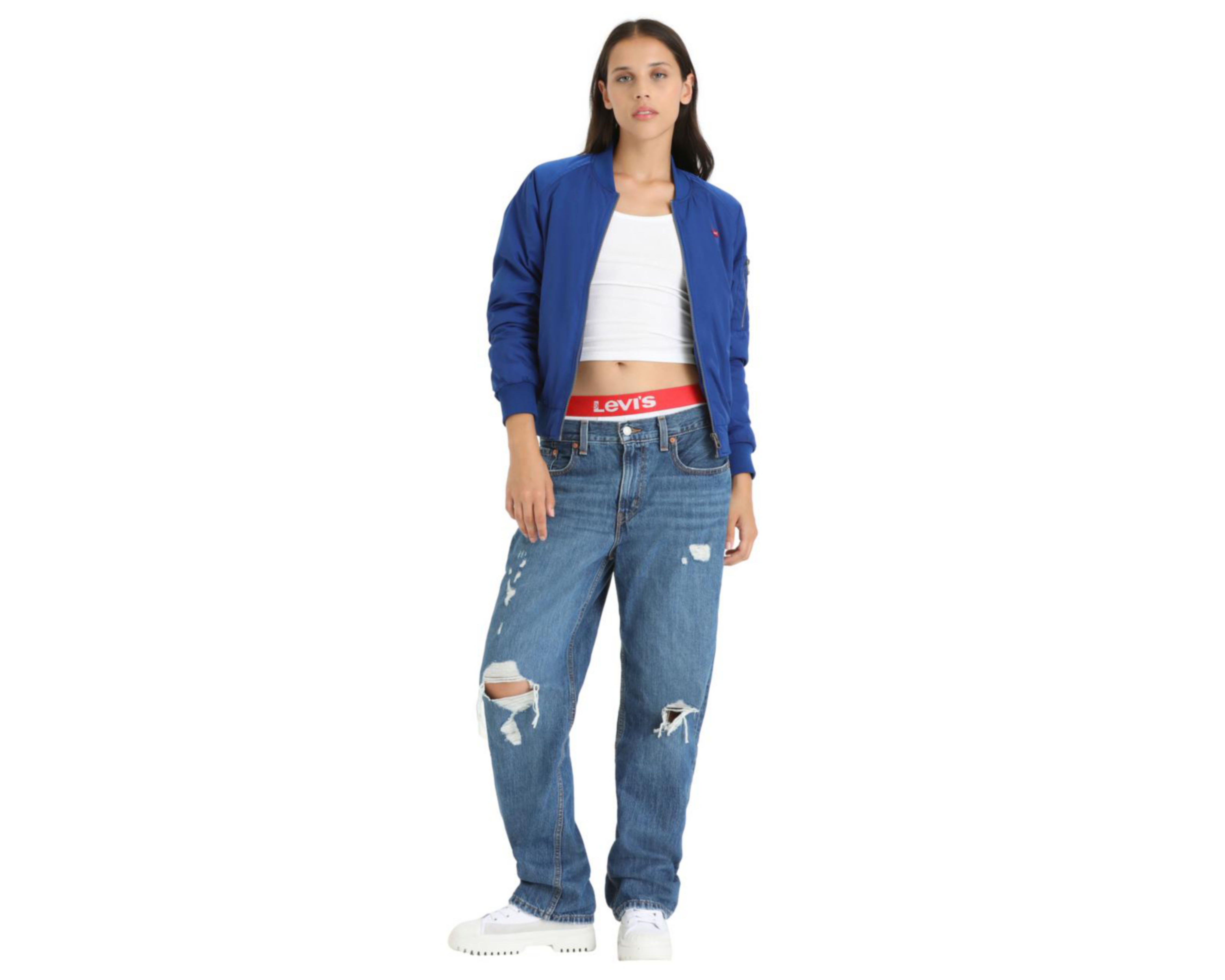 Foto 4 | Chamarra Levi's Azul con Cierre