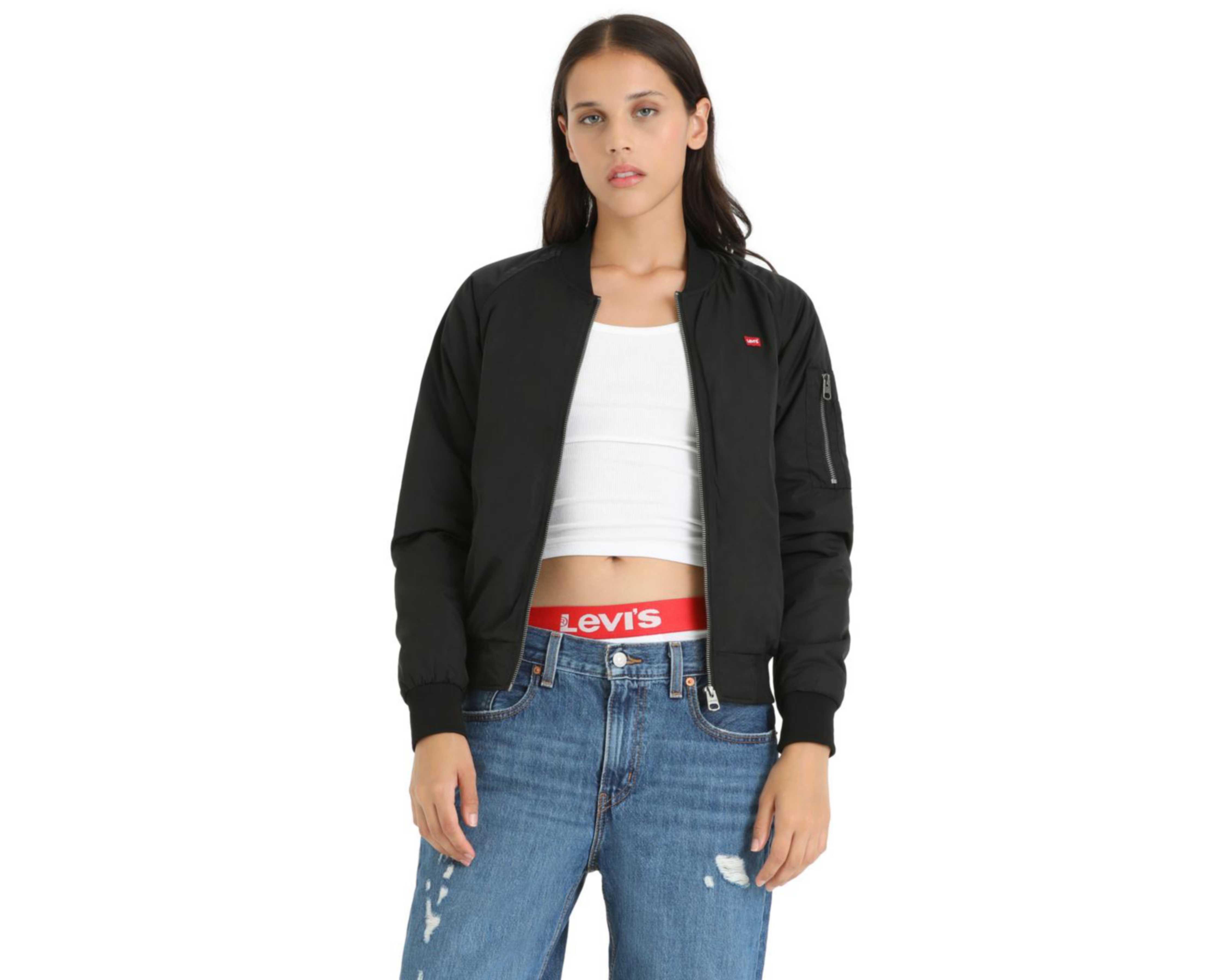 Chamarra Levi's Negra con Cierre $870