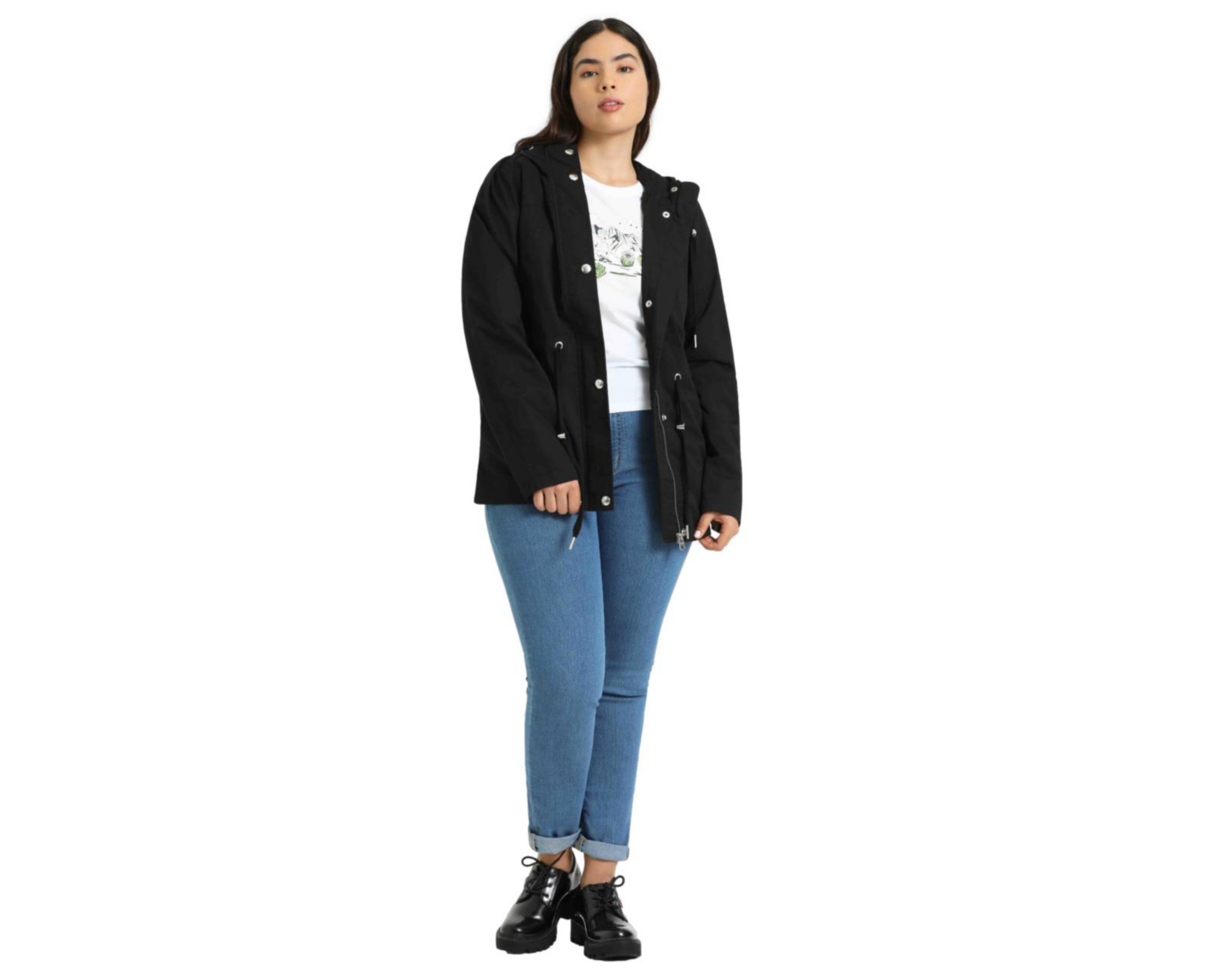 Foto 4 | Chamarra Levi's Negra con Capucha