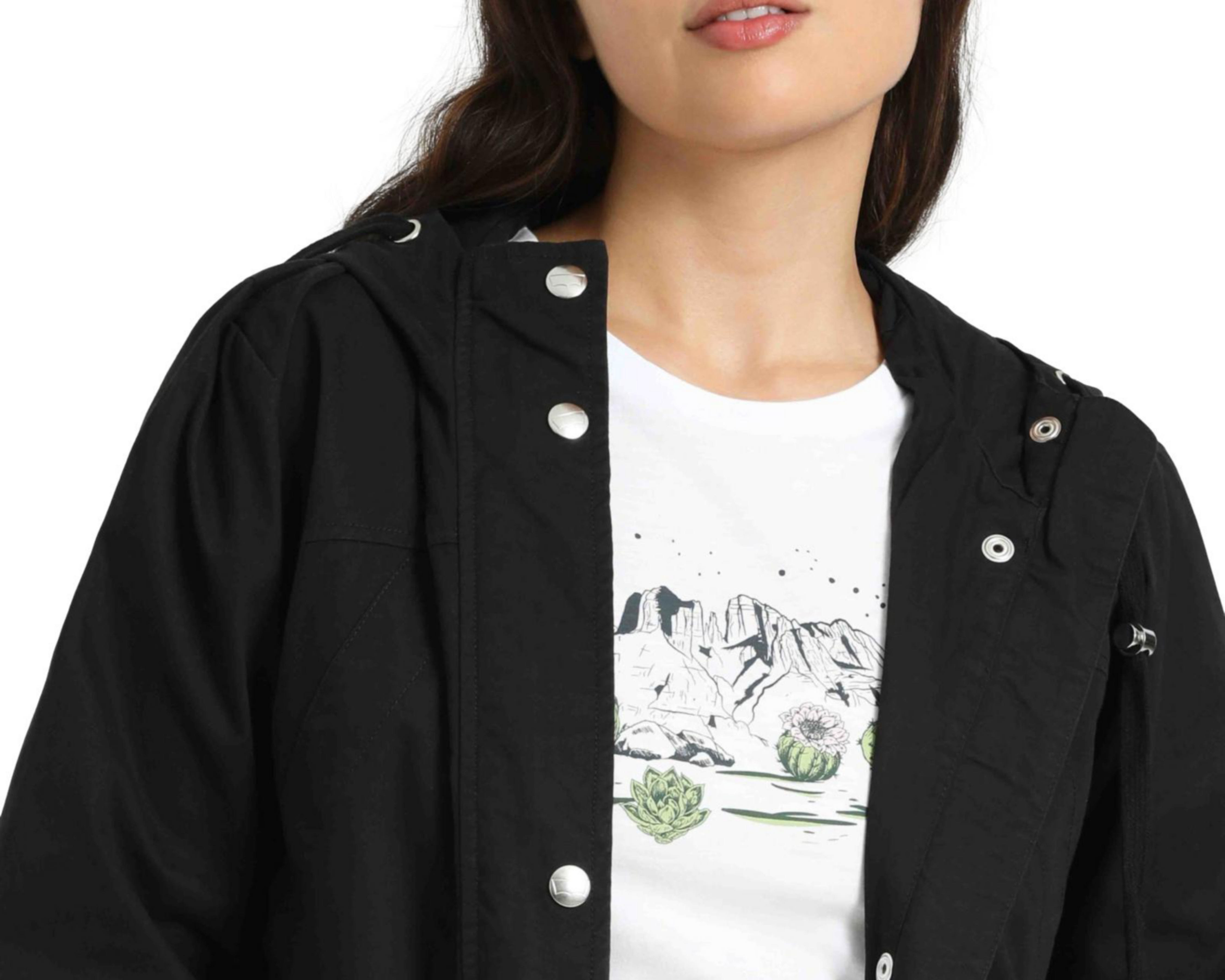 Foto 6 | Chamarra Levi's Negra con Capucha