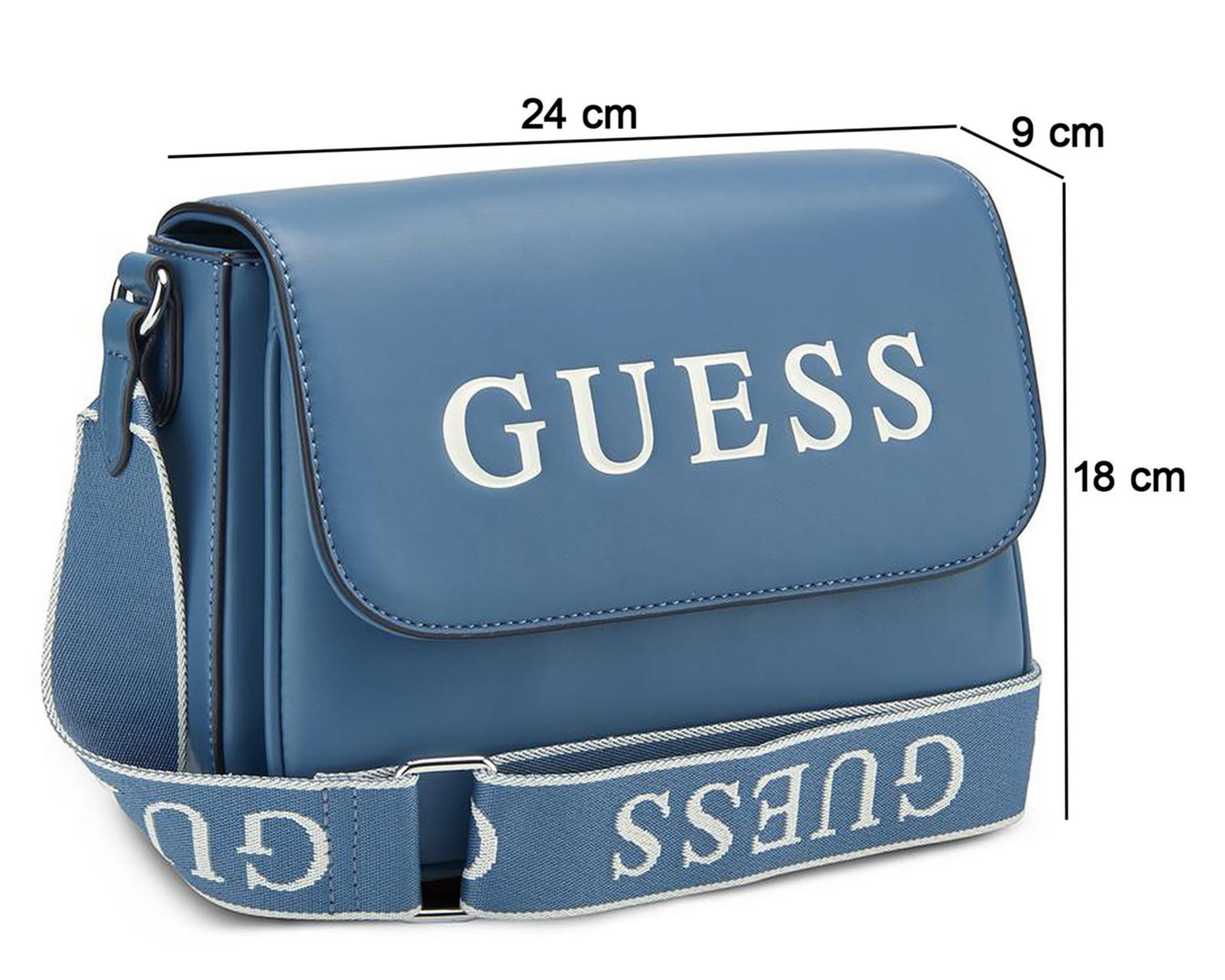 Foto 6 pulgar | Bolsa Cruzada Guess Mirri Flap