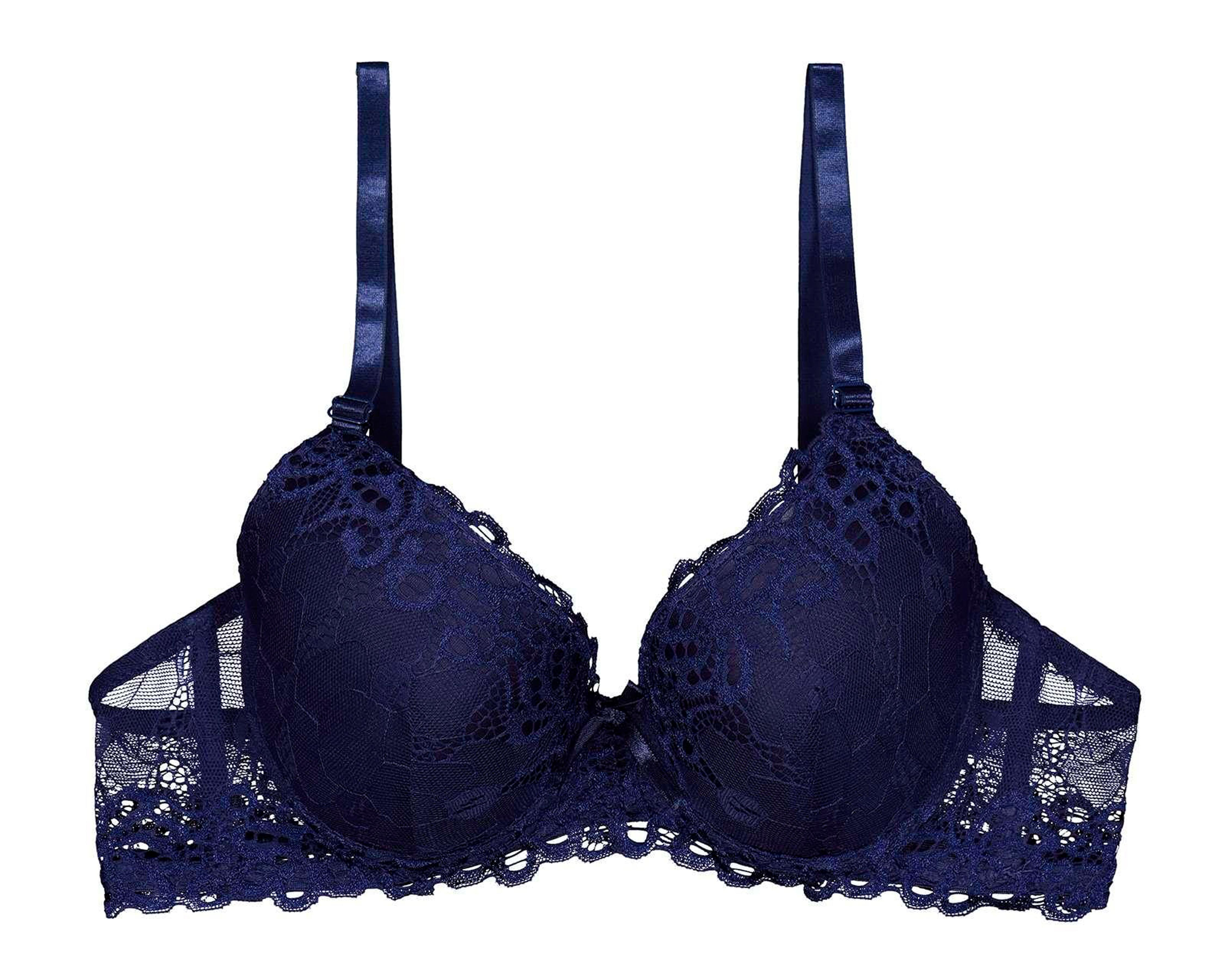 Foto 4 pulgar | Brasier con Encaje Beauty Secret Copa Completa para Mujer 3 Pack