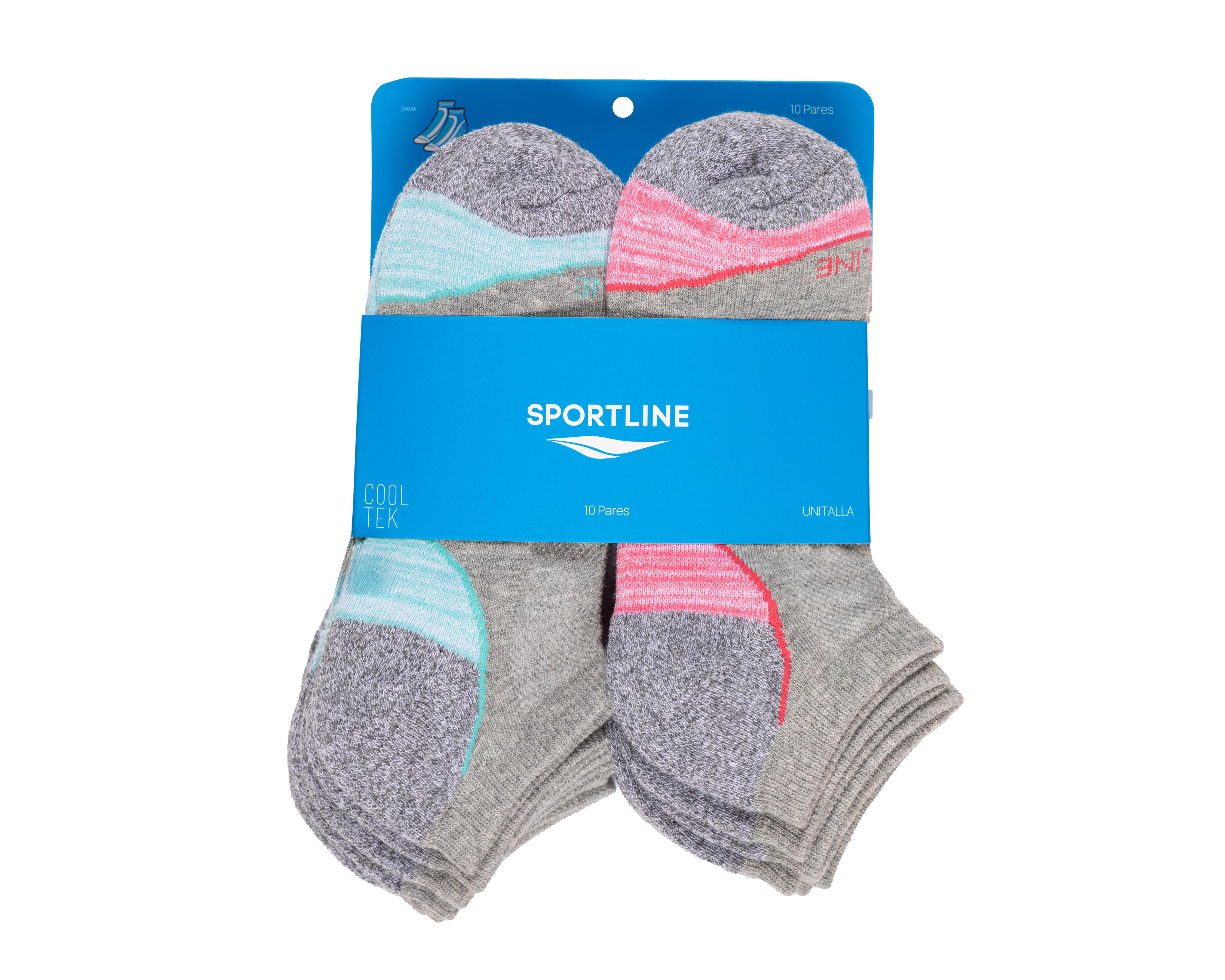 Foto 4 pulgar | Calcetas Deportivas Sportline para Mujer 10 Pares