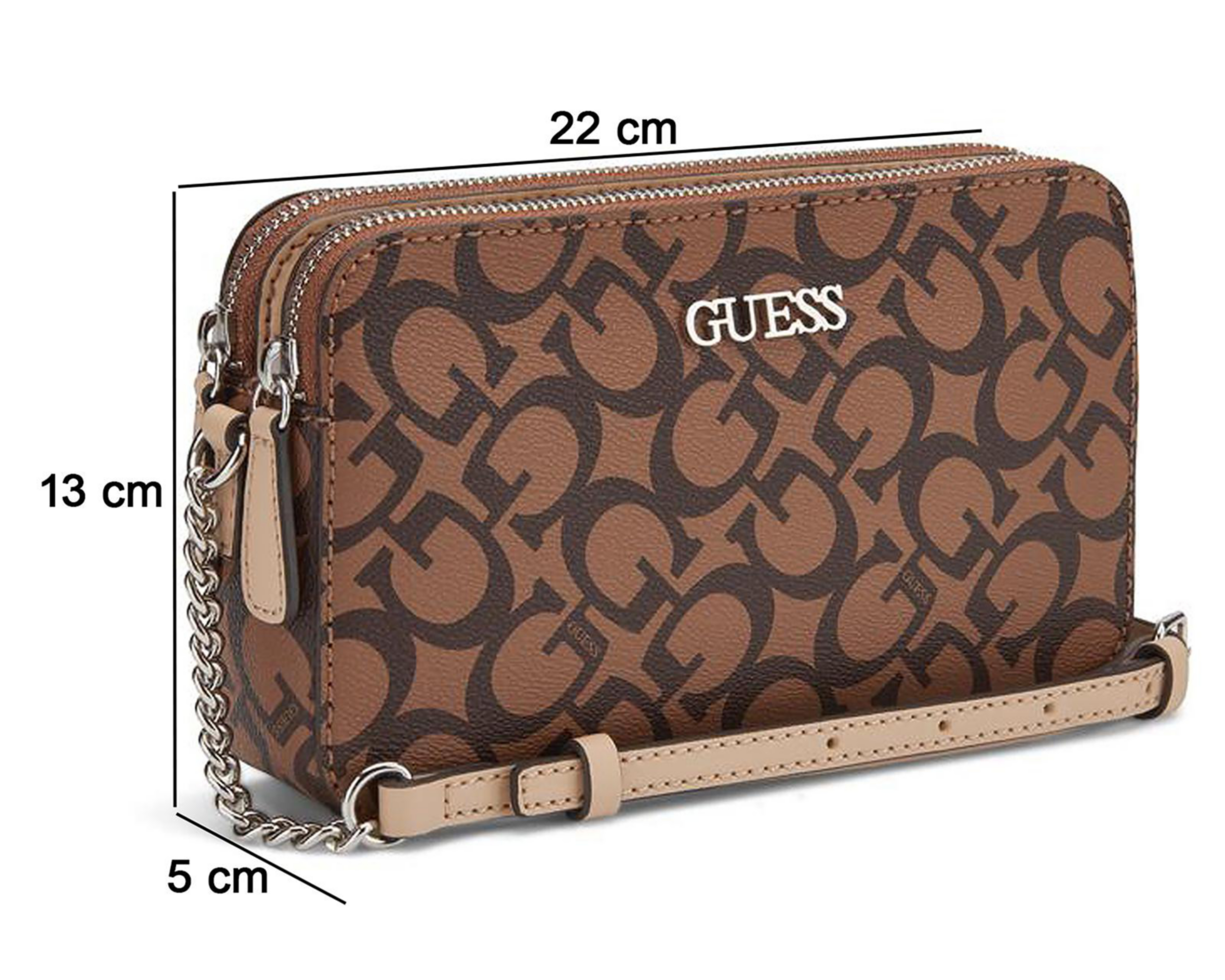 Foto 5 | Bolsa Cruzada Guess Tidewood Mini