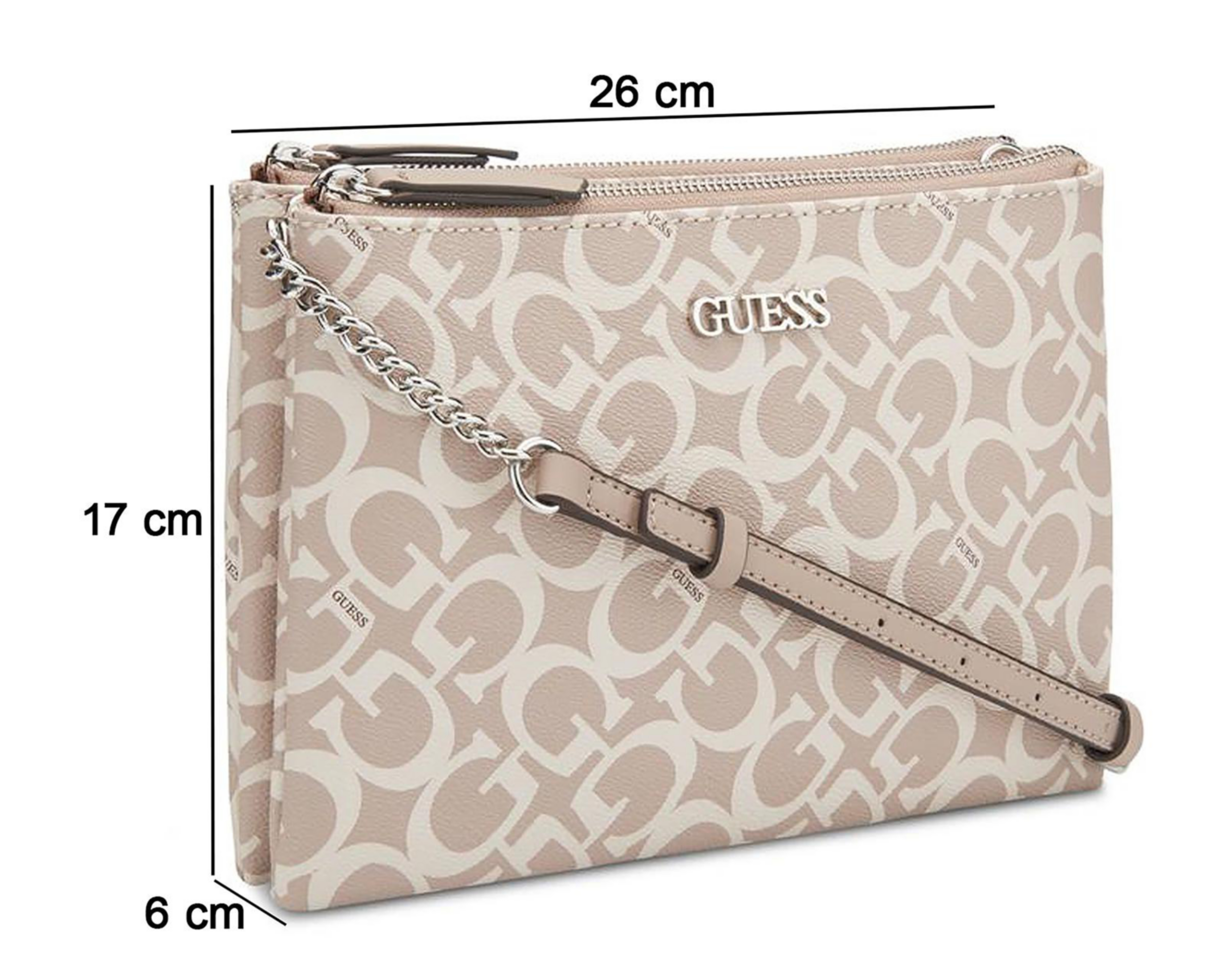 Foto 6 pulgar | Bolsa Cruzada Guess Tidewood Mini
