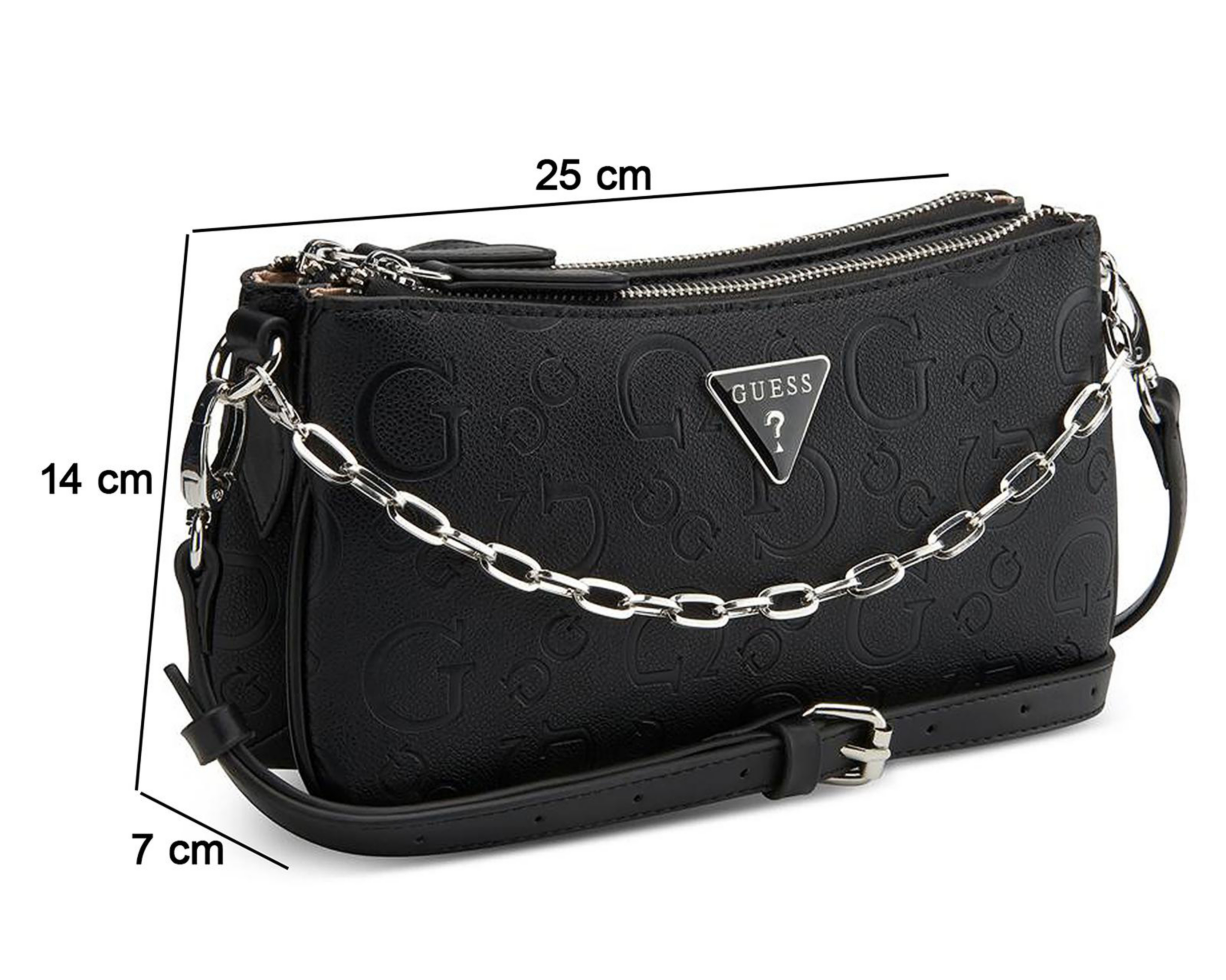 Foto 6 pulgar | Bolsa Cruzada Guess Tyrah