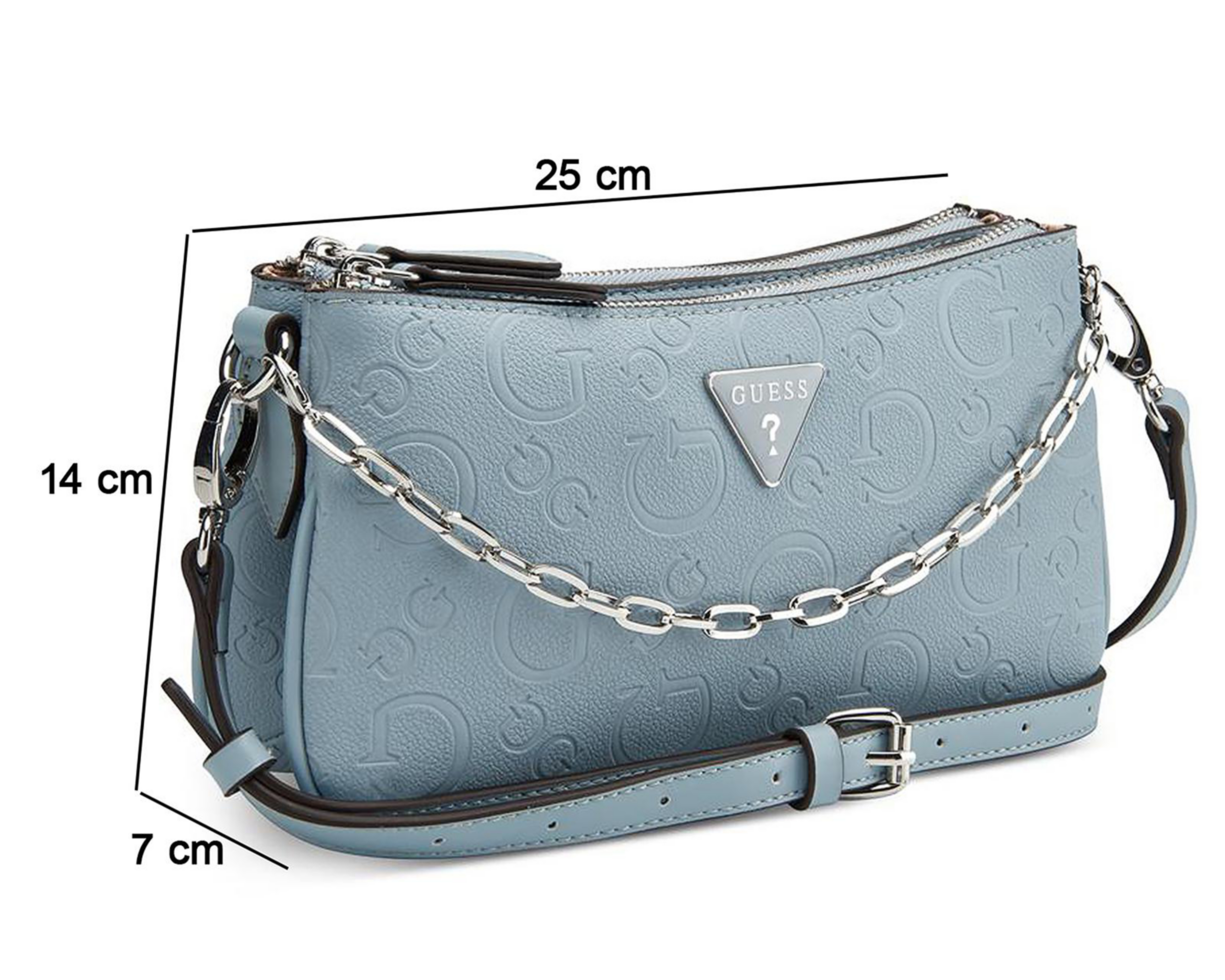 Foto 6 pulgar | Bolsa Cruzada Guess Tyrah