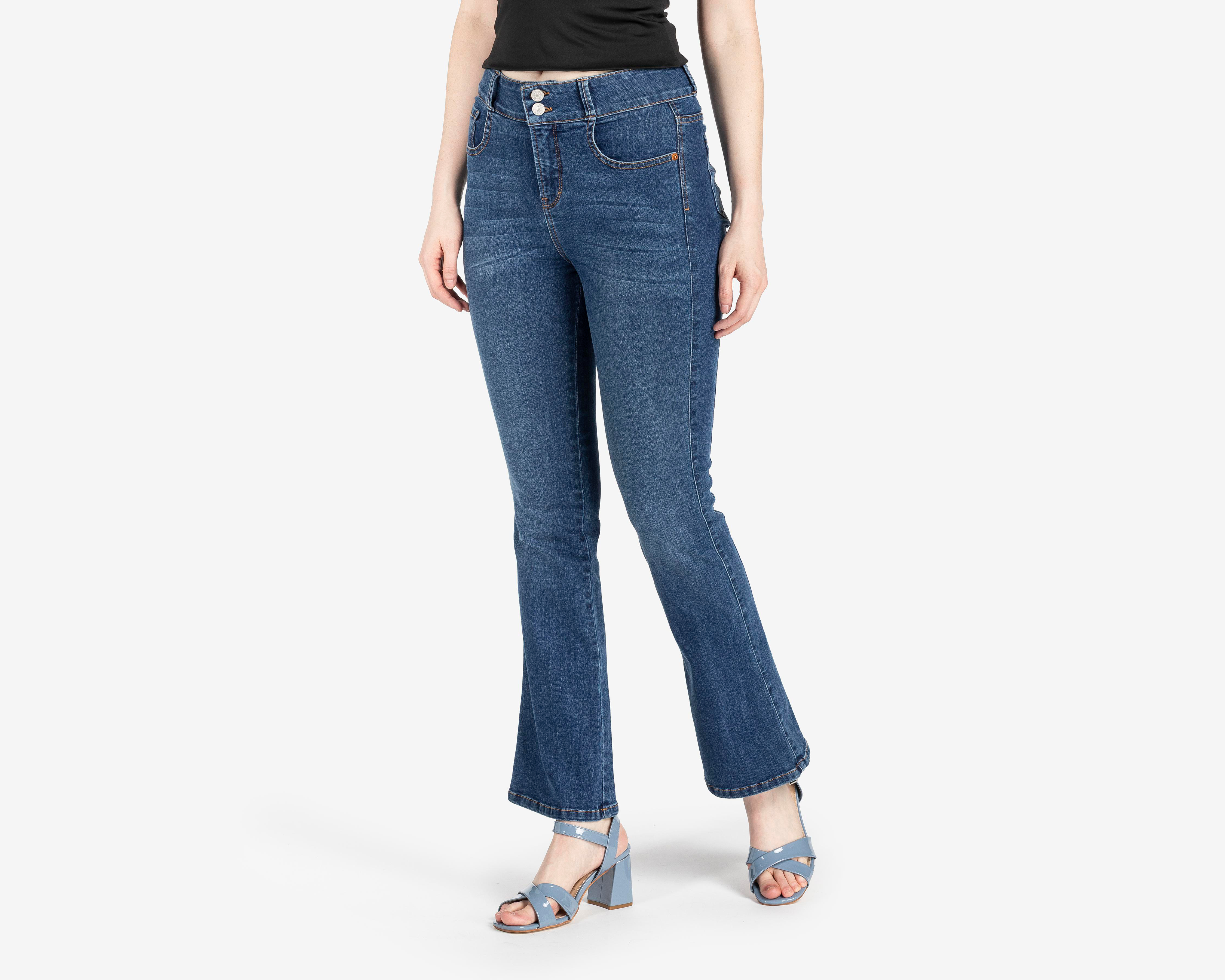 Foto 2 pulgar | Jeans Flare Oh Pomp para Mujer