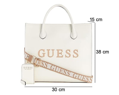 Foto 4 | Bolsa Cruzada Guess Caracara con Monedero